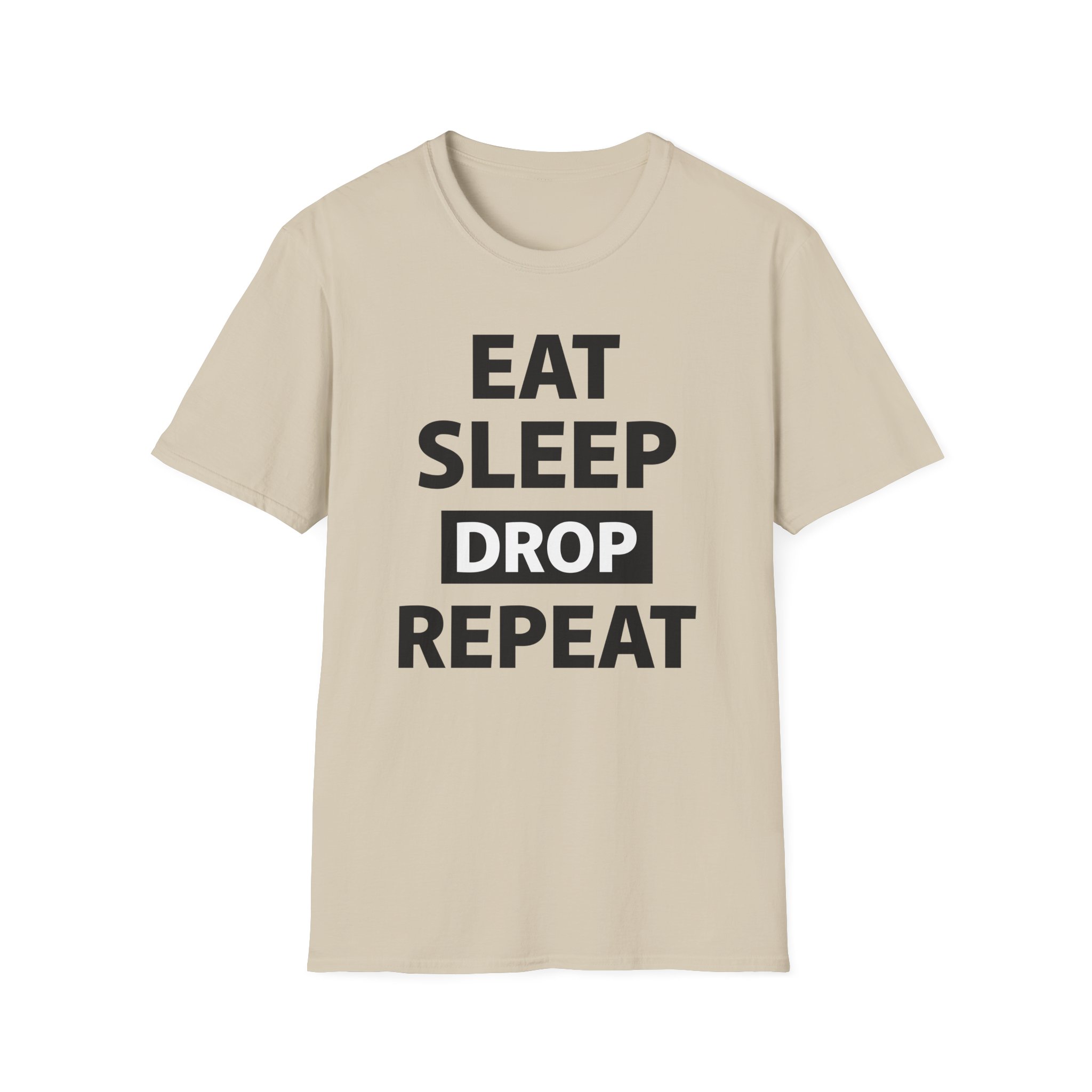 Morgz Eat Sleep Drop Repeat Unisex Softstyle T-Shirt