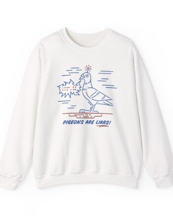Birds Arent Real Pigeons Are Liars Unisex Heavy Blend™ Crewneck Sweatshirt