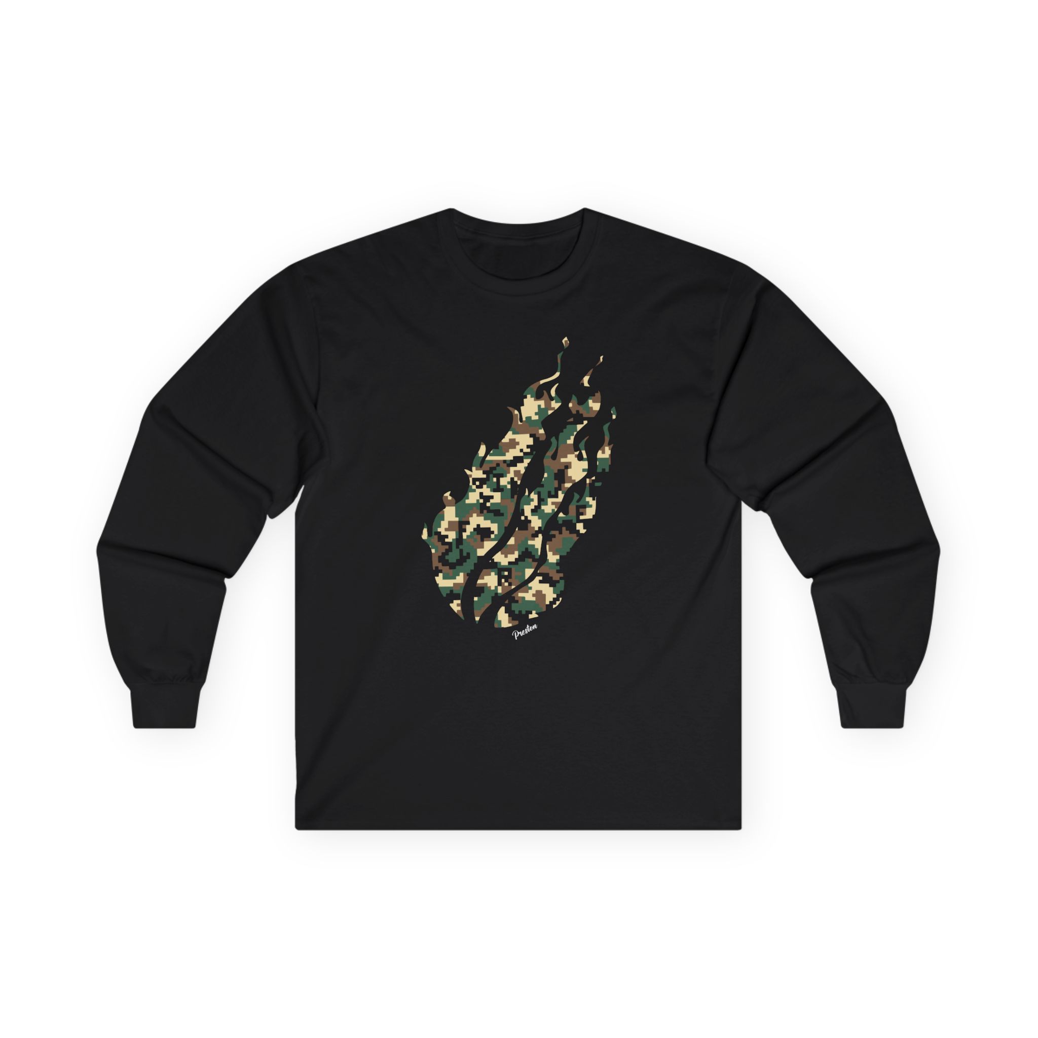Preston Pixel Camo Unisex Ultra Cotton Long Sleeve Tee