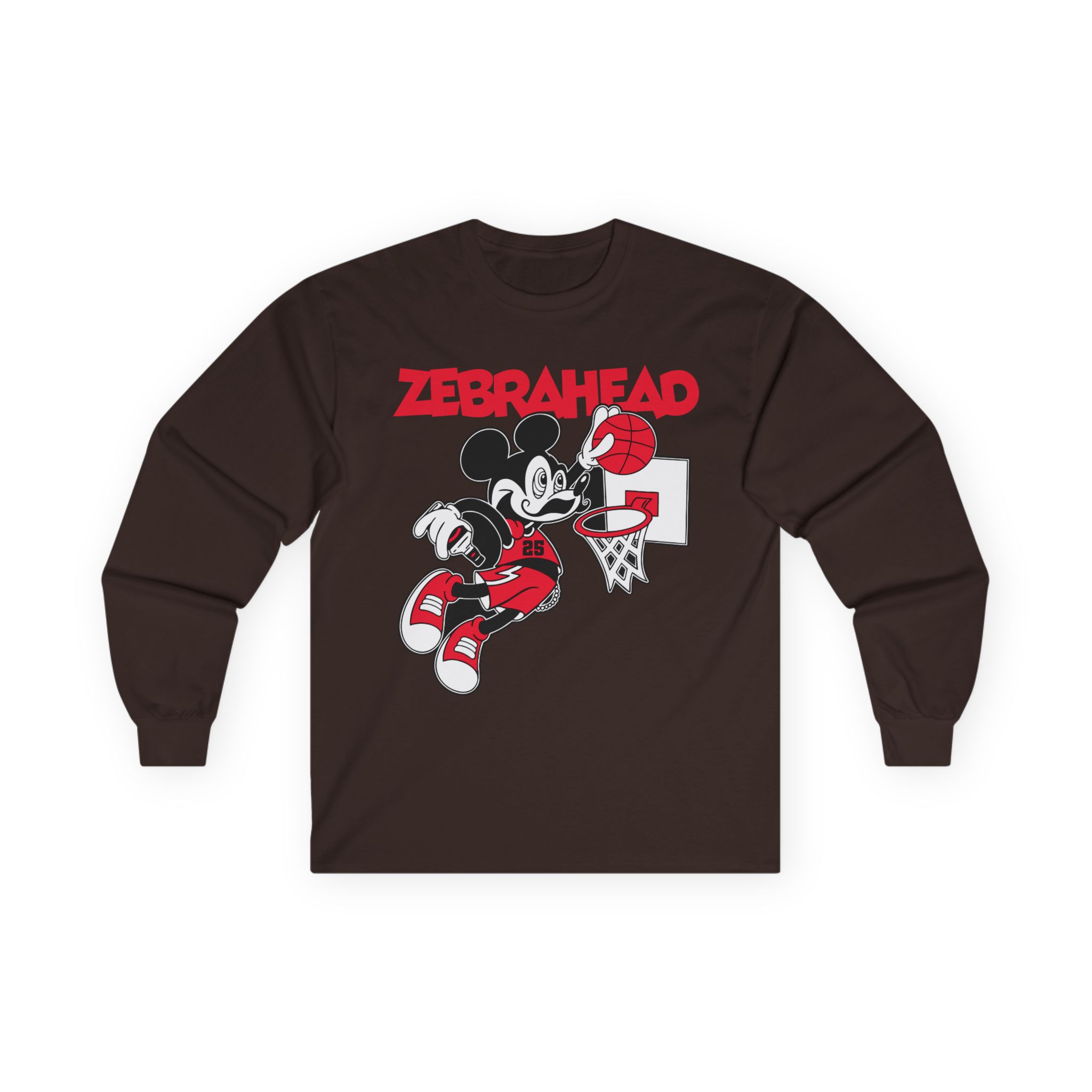 Zebrahead Mickey Unisex Ultra Cotton Long Sleeve Tee