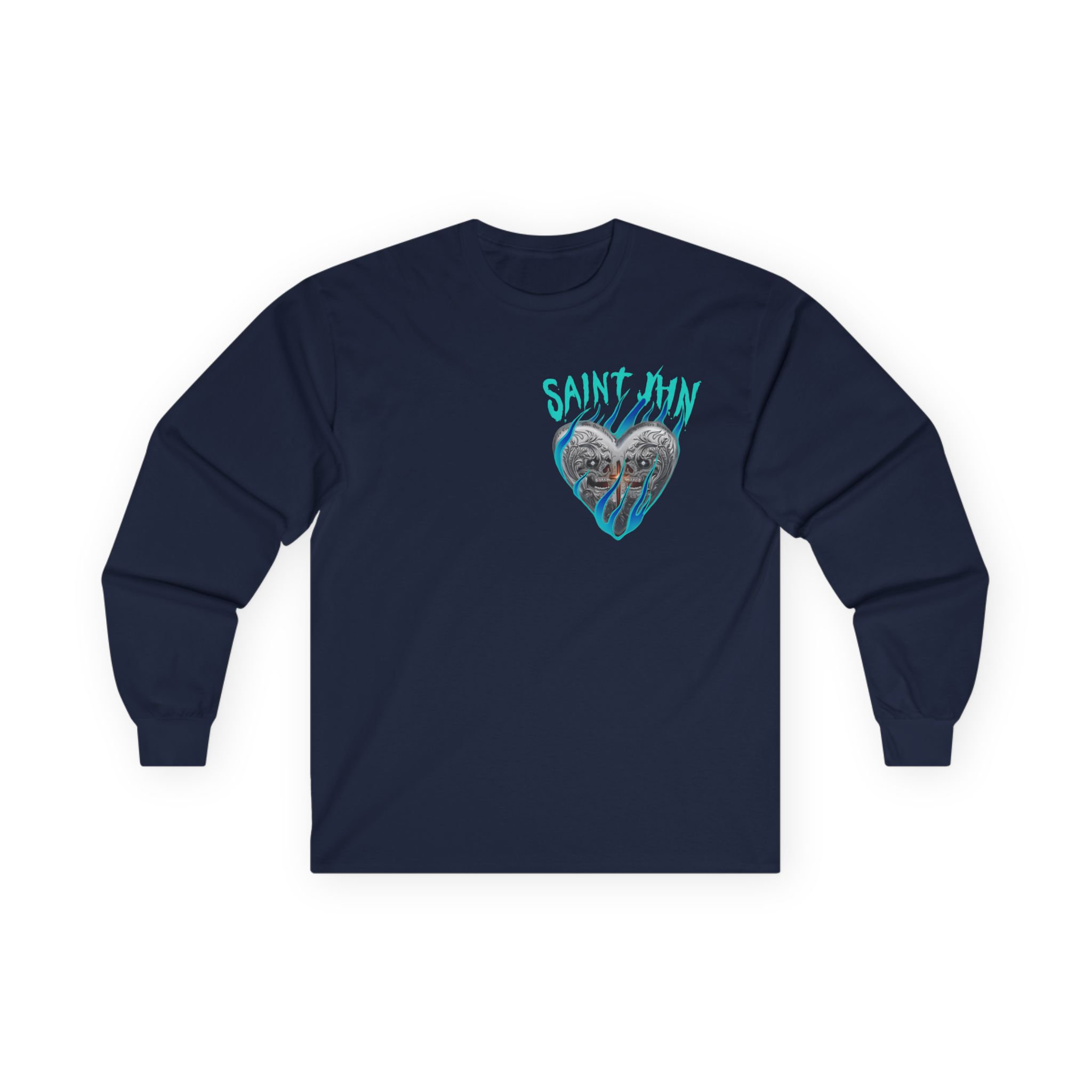 Saint Jhn Chromedd Hearts Icwbdy Unisex Ultra Cotton Long Sleeve Tee