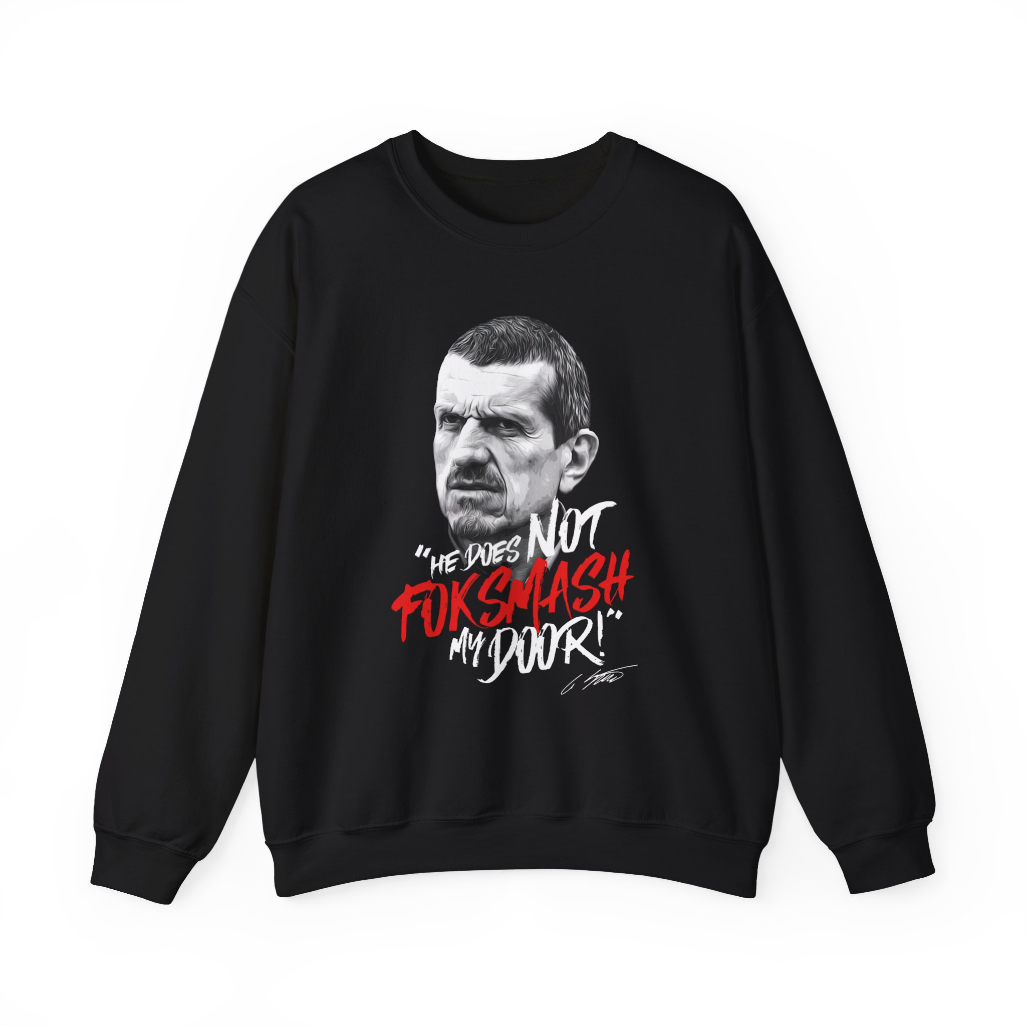 Haas F1 Foksmash-face Unisex Heavy Blendâ„¢ Crewneck Sweatshirt