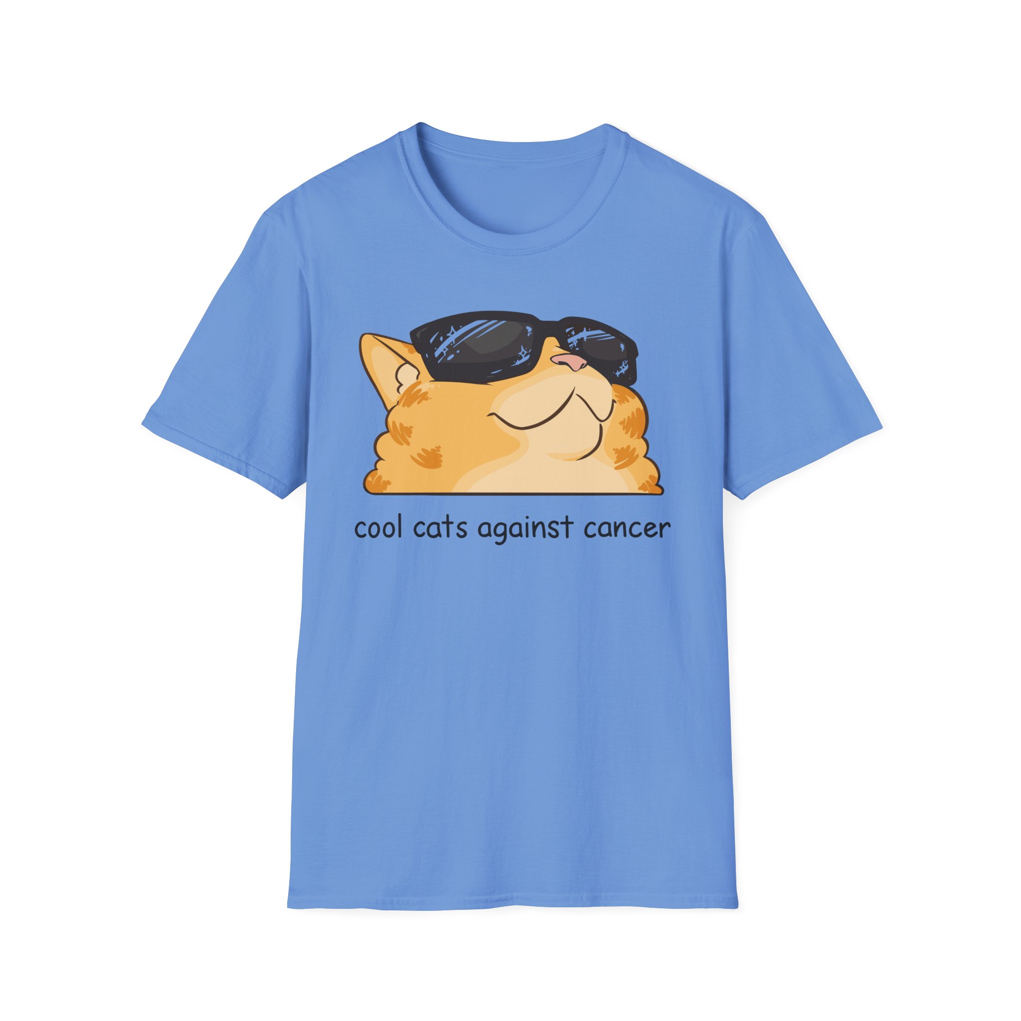 Lilsimsie cool cats against cancer Unisex Softstyle T-Shirt