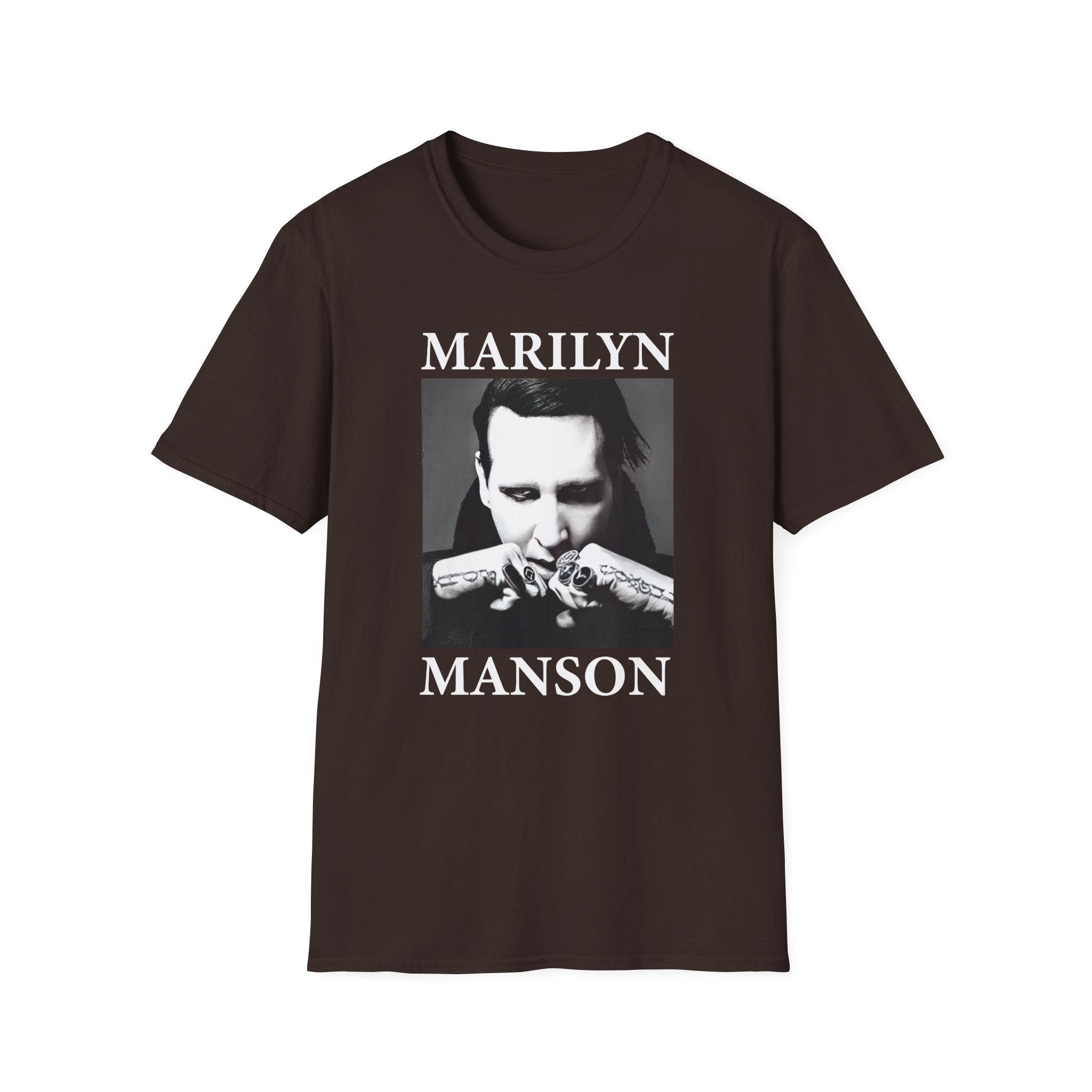 Marilyn Manson Fists Amplified Unisex Softstyle T-Shirt