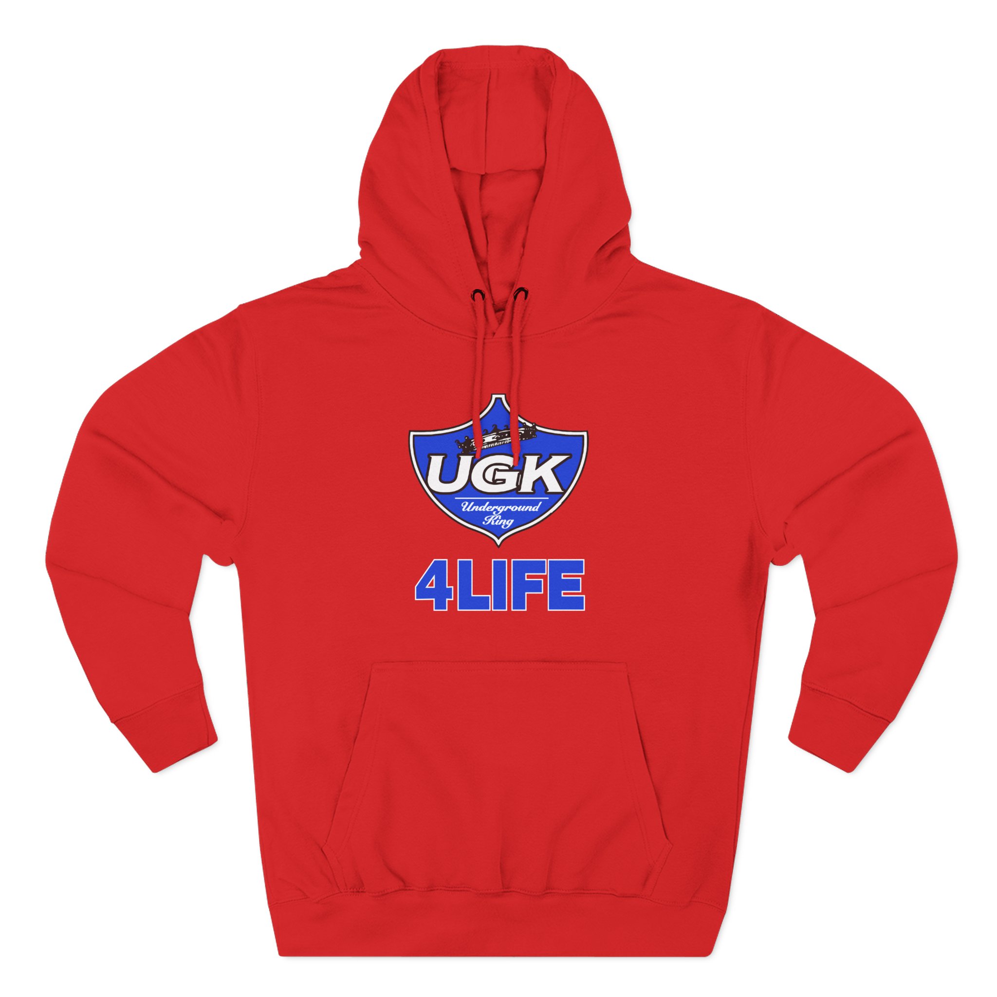 UGK 4 Life Three-Panel Fleece Hoodie