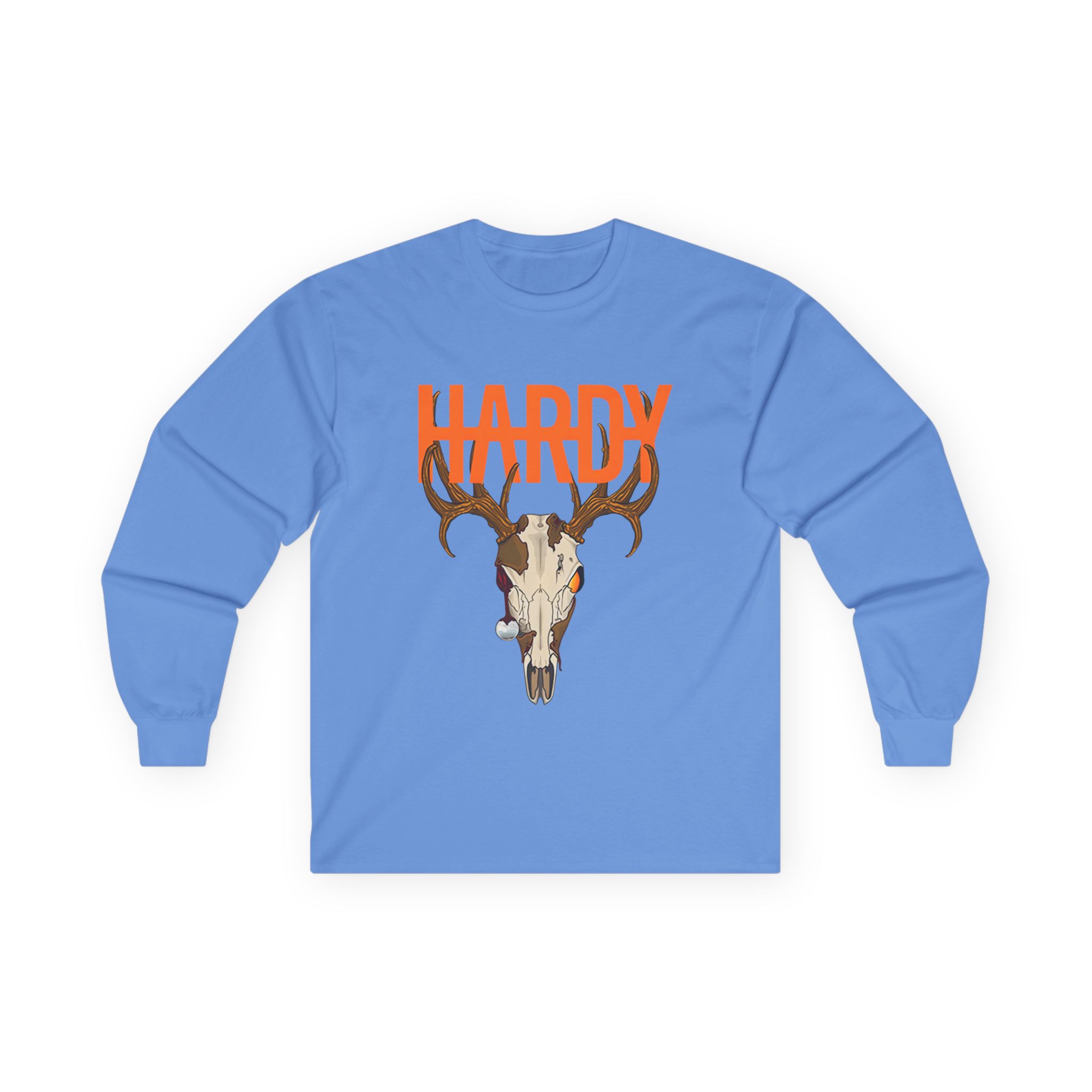 Hardy Deer Skull Unisex Ultra Cotton Long Sleeve Tee