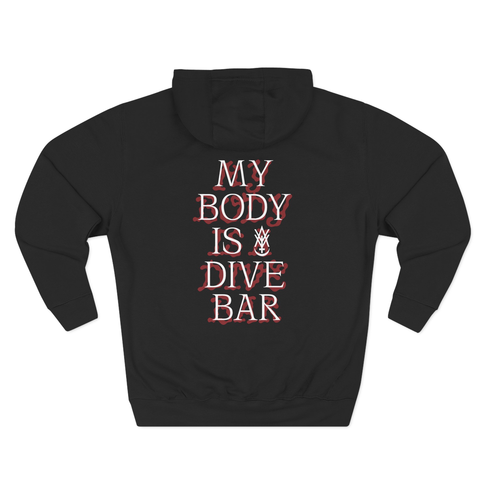 Amigo The Devil MY BODY IS DIVE BAR Three-Panel Fleece Hoodie