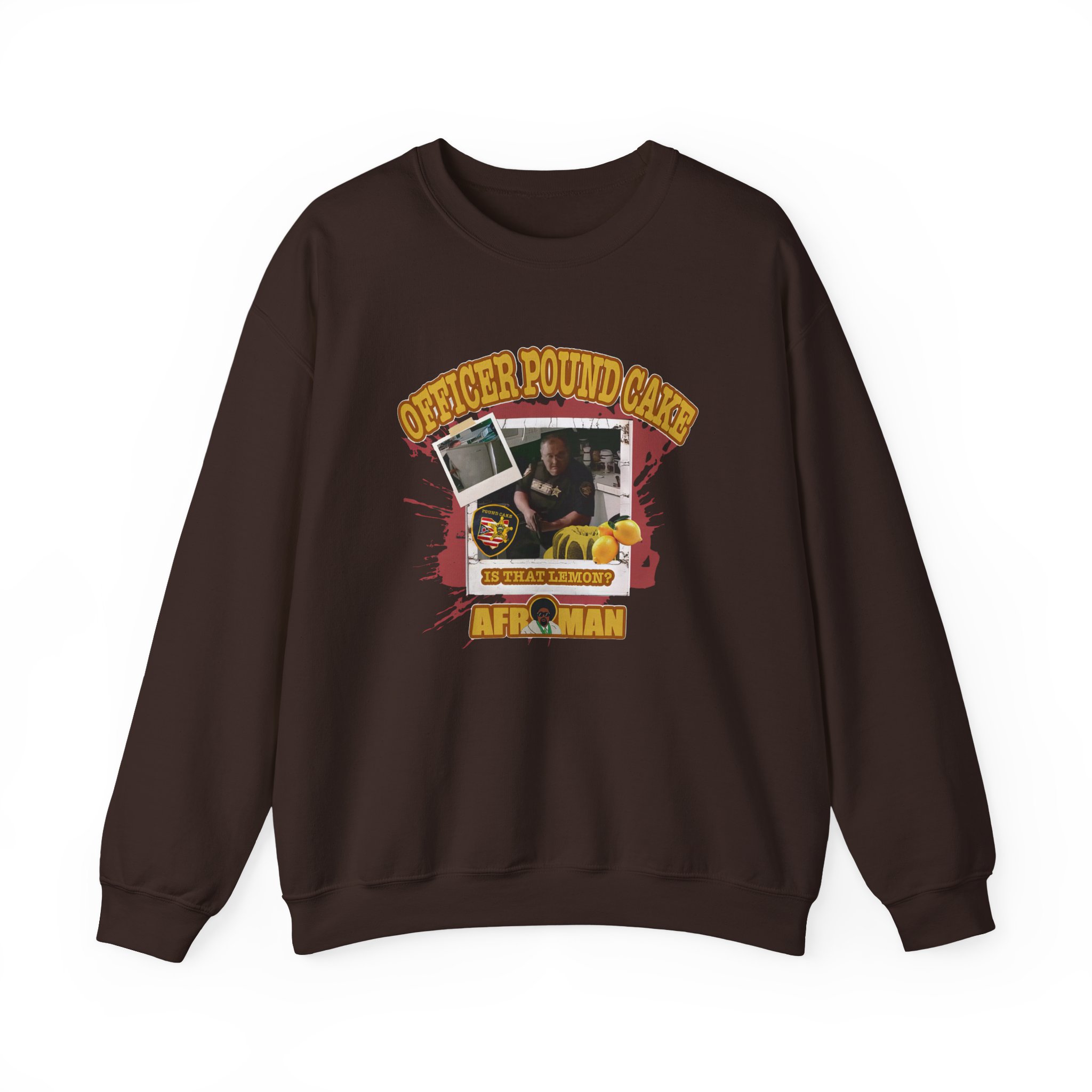 Afroman Officer Pound Cake Unisex Heavy Blendâ„¢ Crewneck Sweatshirt