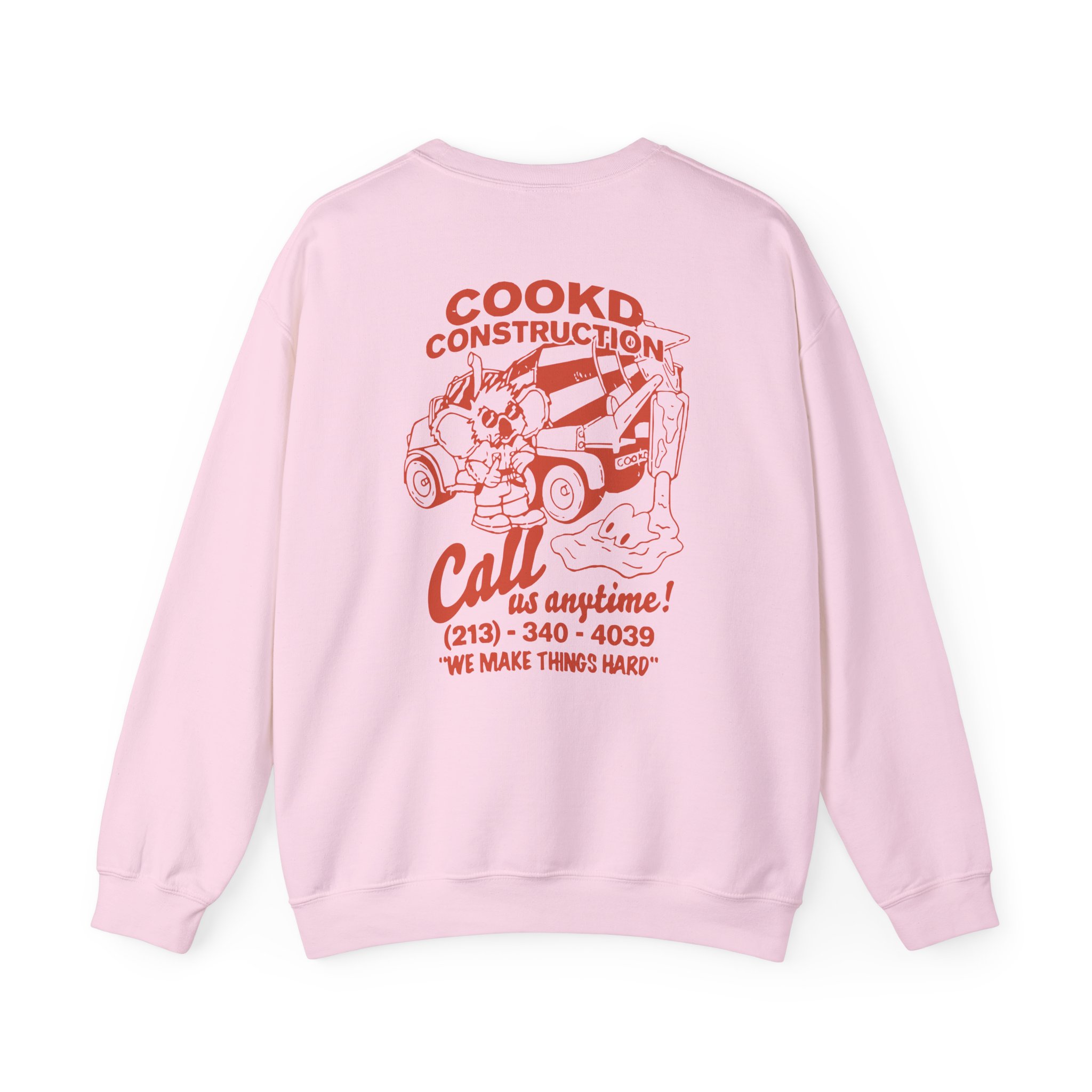 Cookd Construction Koala Unisex Heavy Blendâ„¢ Crewneck Sweatshirt