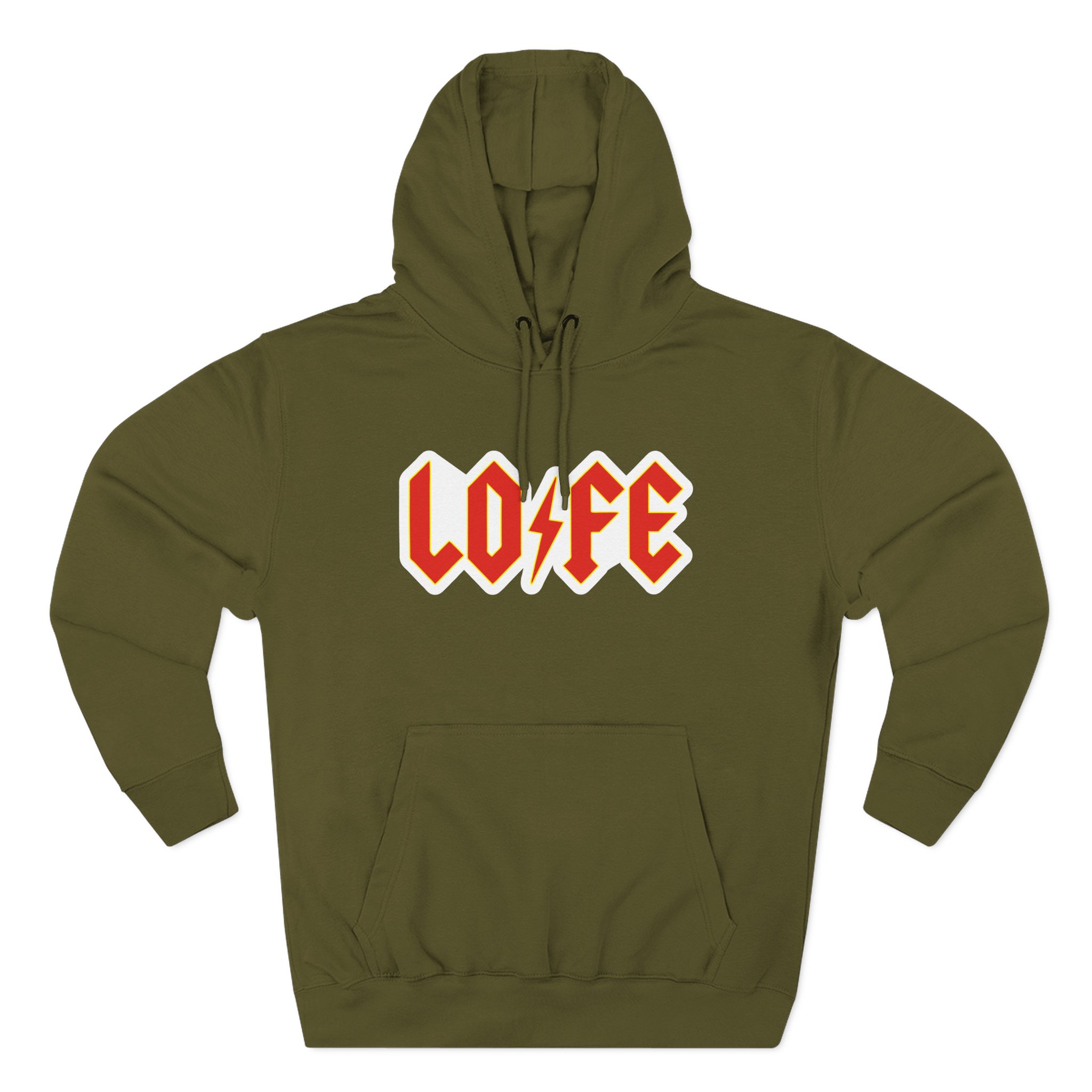 Lofe Three-Panel Fleece Hoodie