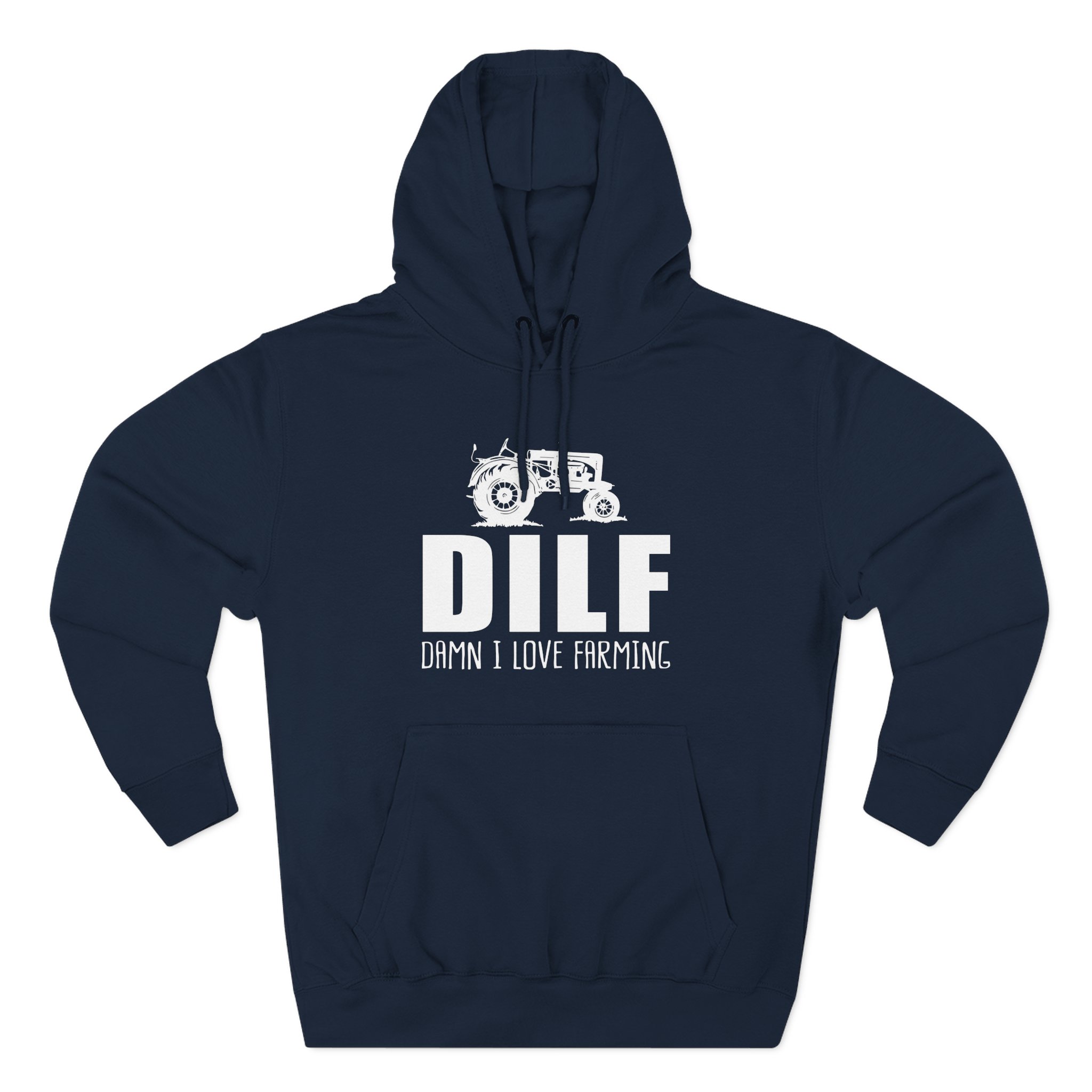 Esfand Dilf Damn I Love Farning Three-Panel Fleece Hoodie