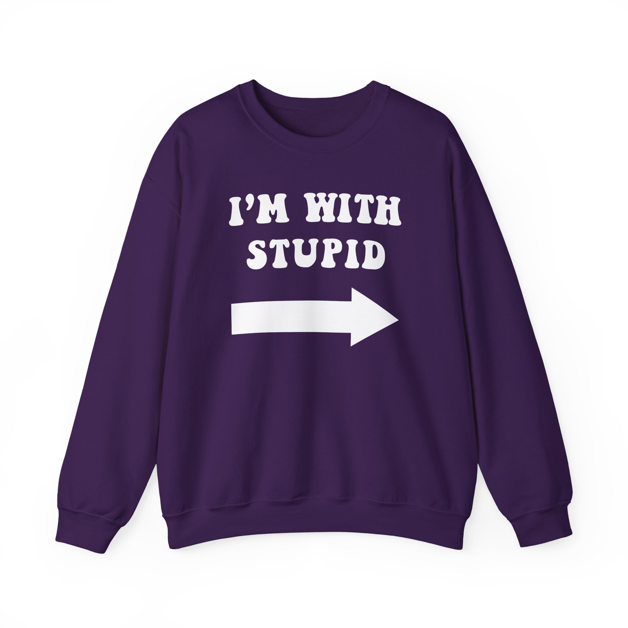 Jimmy Kimmel I'm With Stupid Unisex Heavy Blendâ„¢ Crewneck Sweatshirt