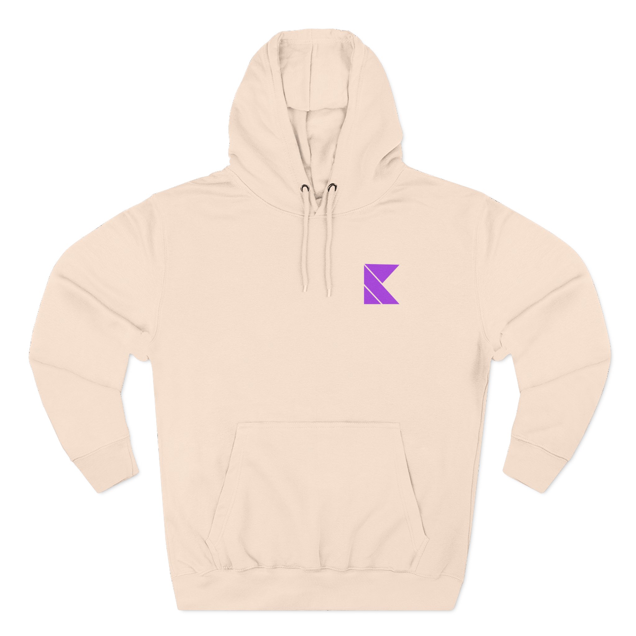 Kaskade Plum K Three-Panel Fleece Hoodie