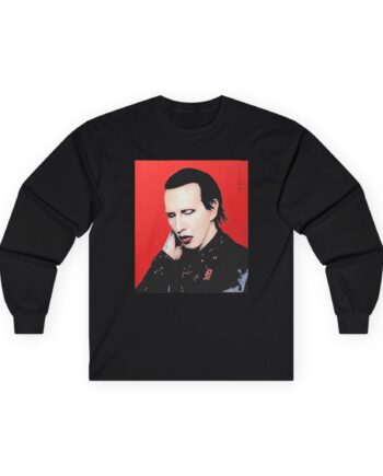 Marilyn Manson Little Cross Photo Unisex Ultra Cotton Long Sleeve Tee