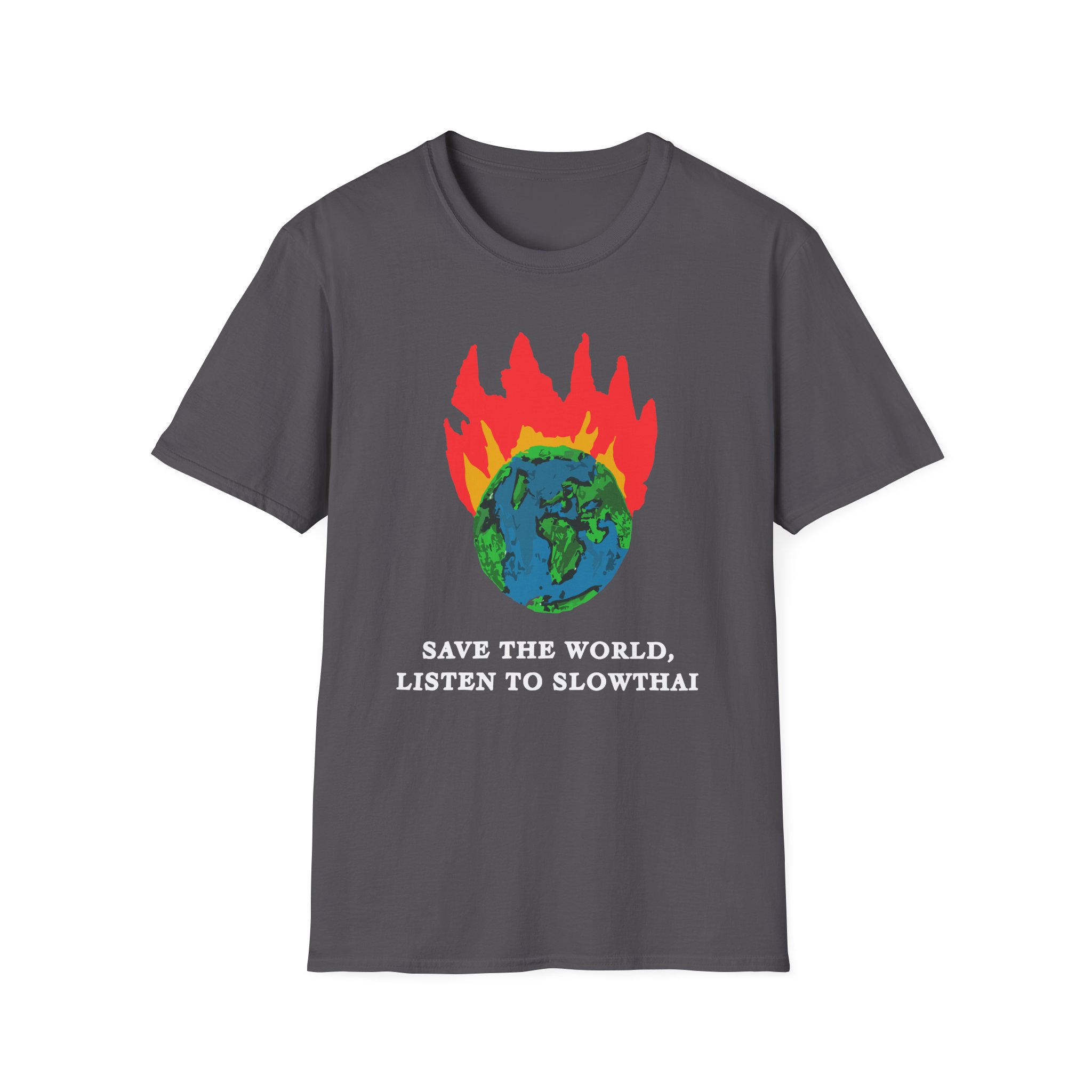Save the World Listen to Slowthai Unisex Softstyle T-Shirt