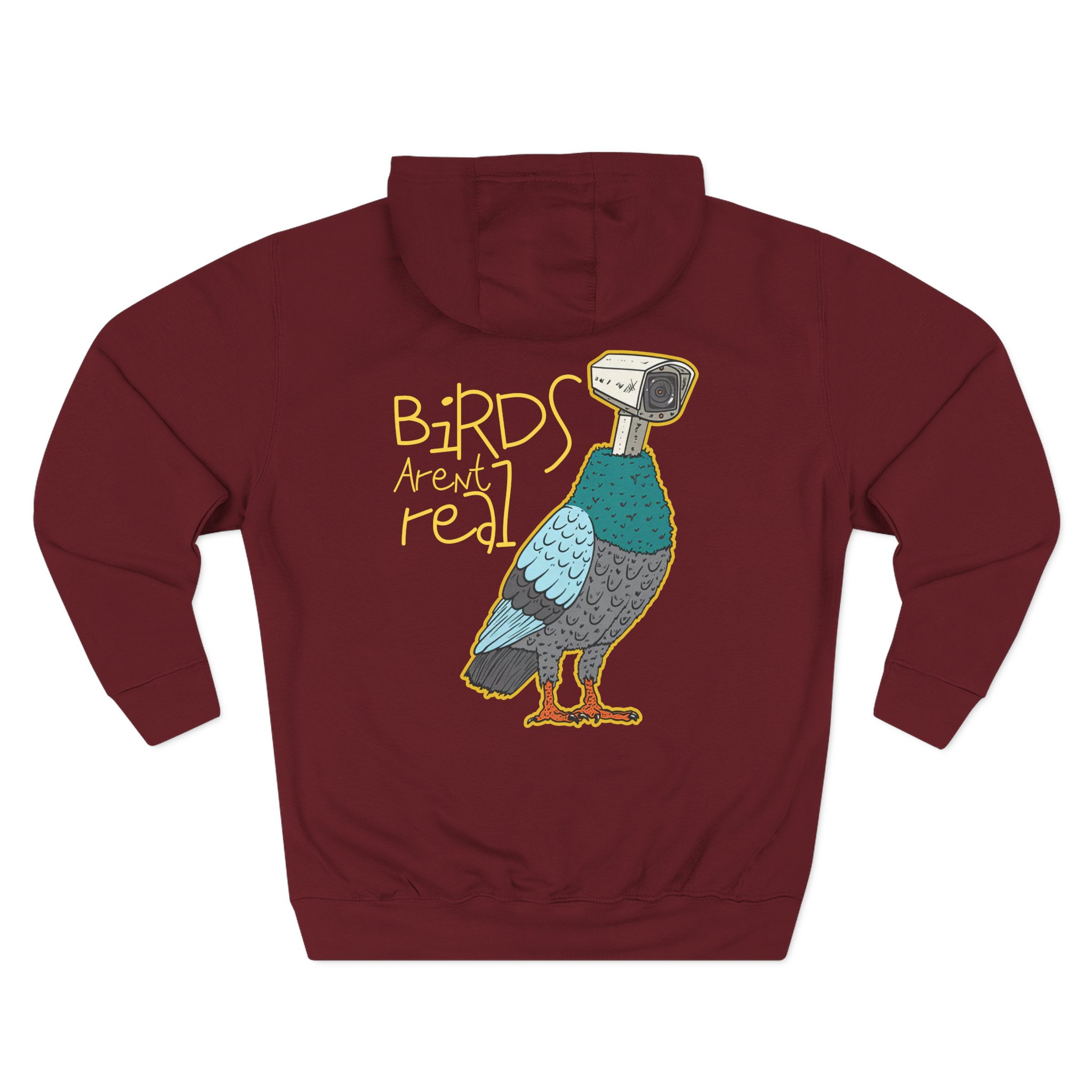 Birds Arent Real Three-Panel Fleece Hoodie