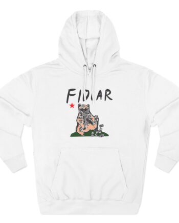 California Bear Drink Cheap Beer Fidlar Three-Panel Fleece Hoodie