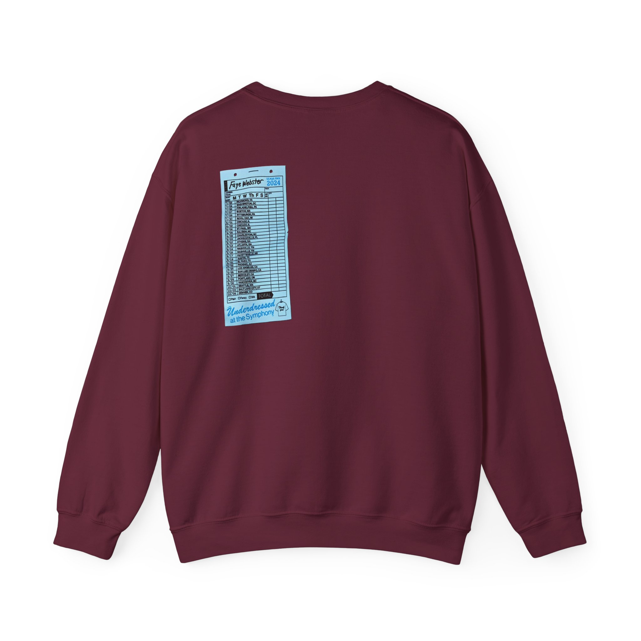Faye Webster Underdressed at the Symphony 2024 Tour Unisex Heavy Blendâ„¢ Crewneck Sweatshirt