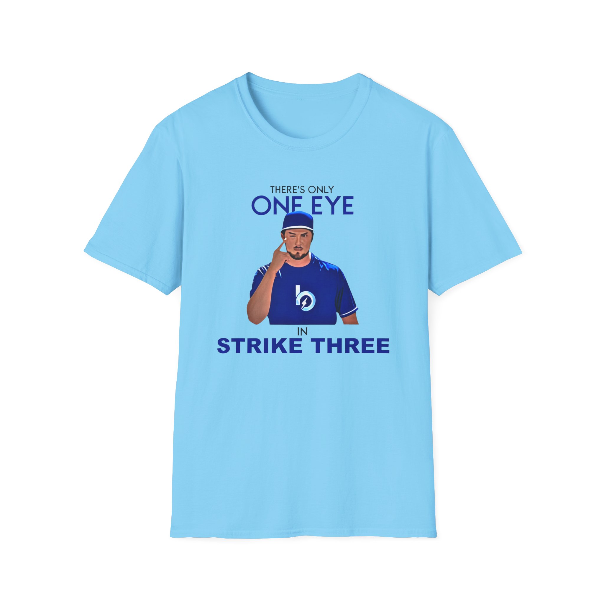 Trevor Bauer There’s Only One Eye in Strike Three Unisex Softstyle T-Shirt