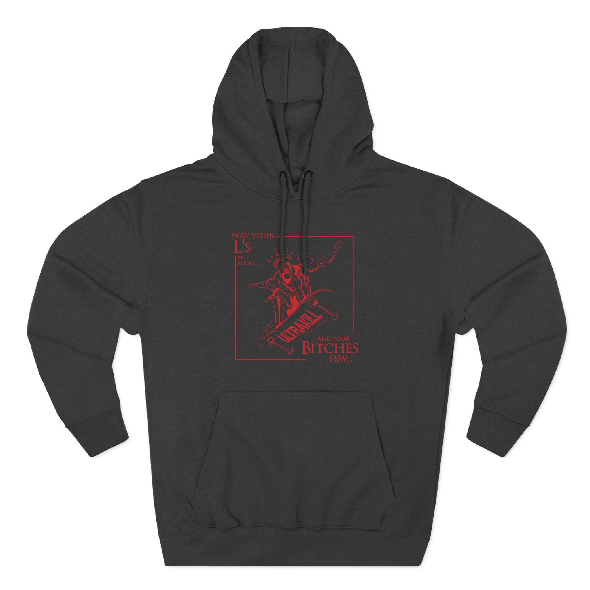 Ultrakill Woes Three-Panel Fleece Hoodie