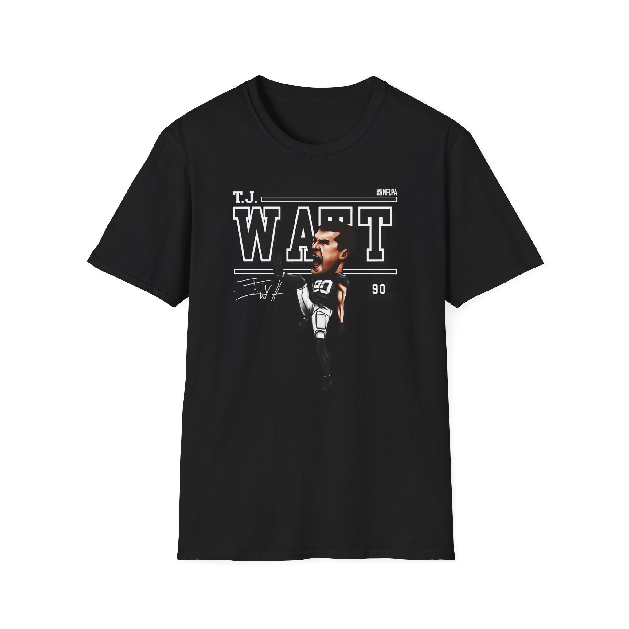 Tj Watt Cartoon Unisex Softstyle T-Shirt