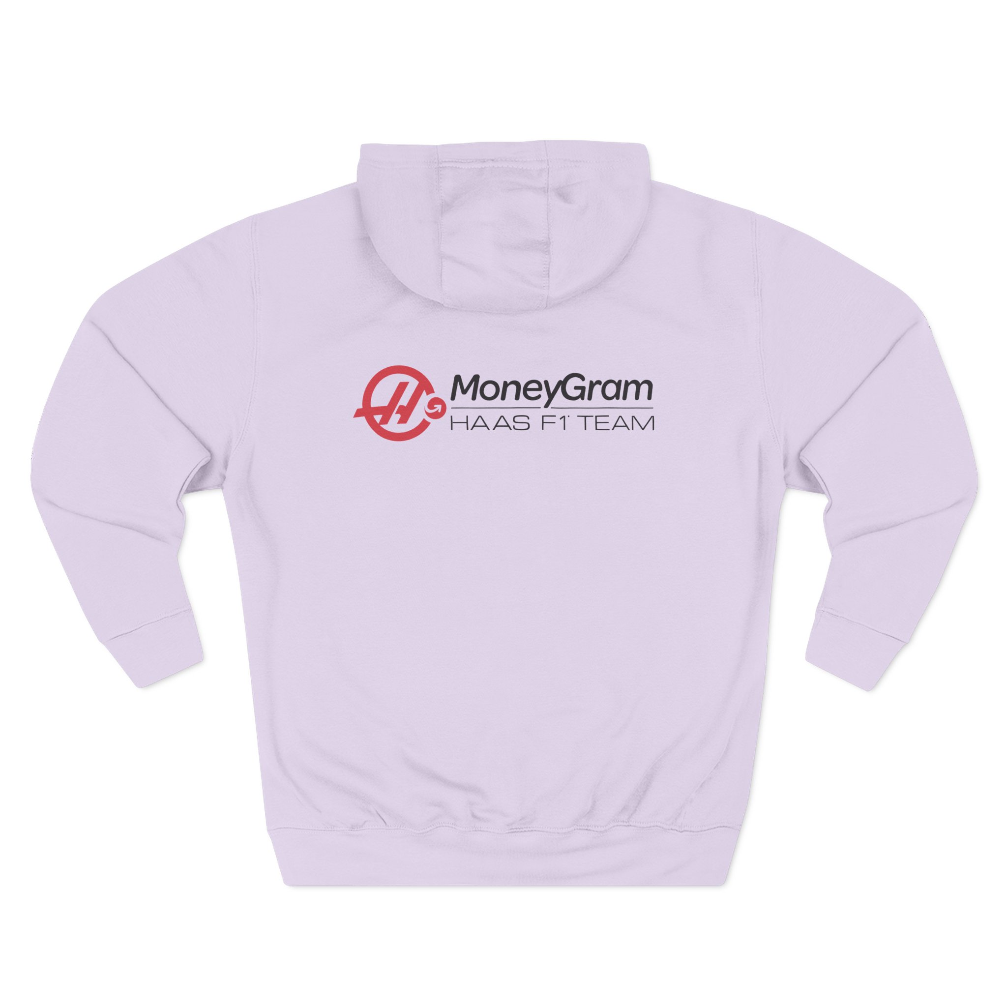 Haas F1 Small Logo Three-Panel Fleece Hoodie