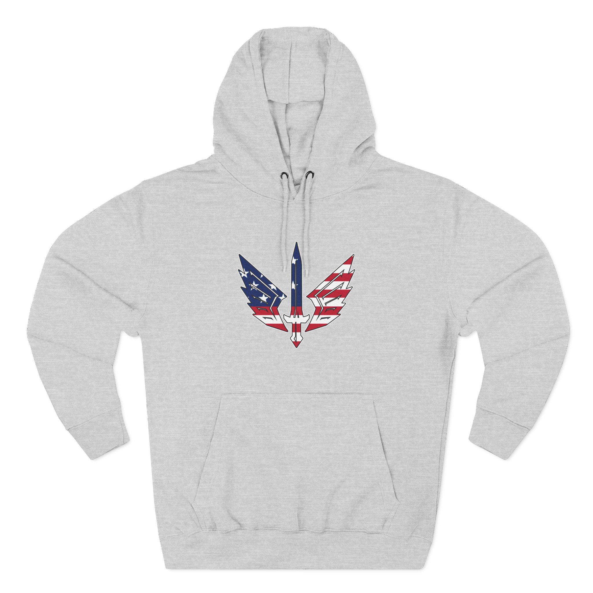 St. Louis Battlehawks 108 Stitches Patriotic Three-Panel Fleece Hoodie