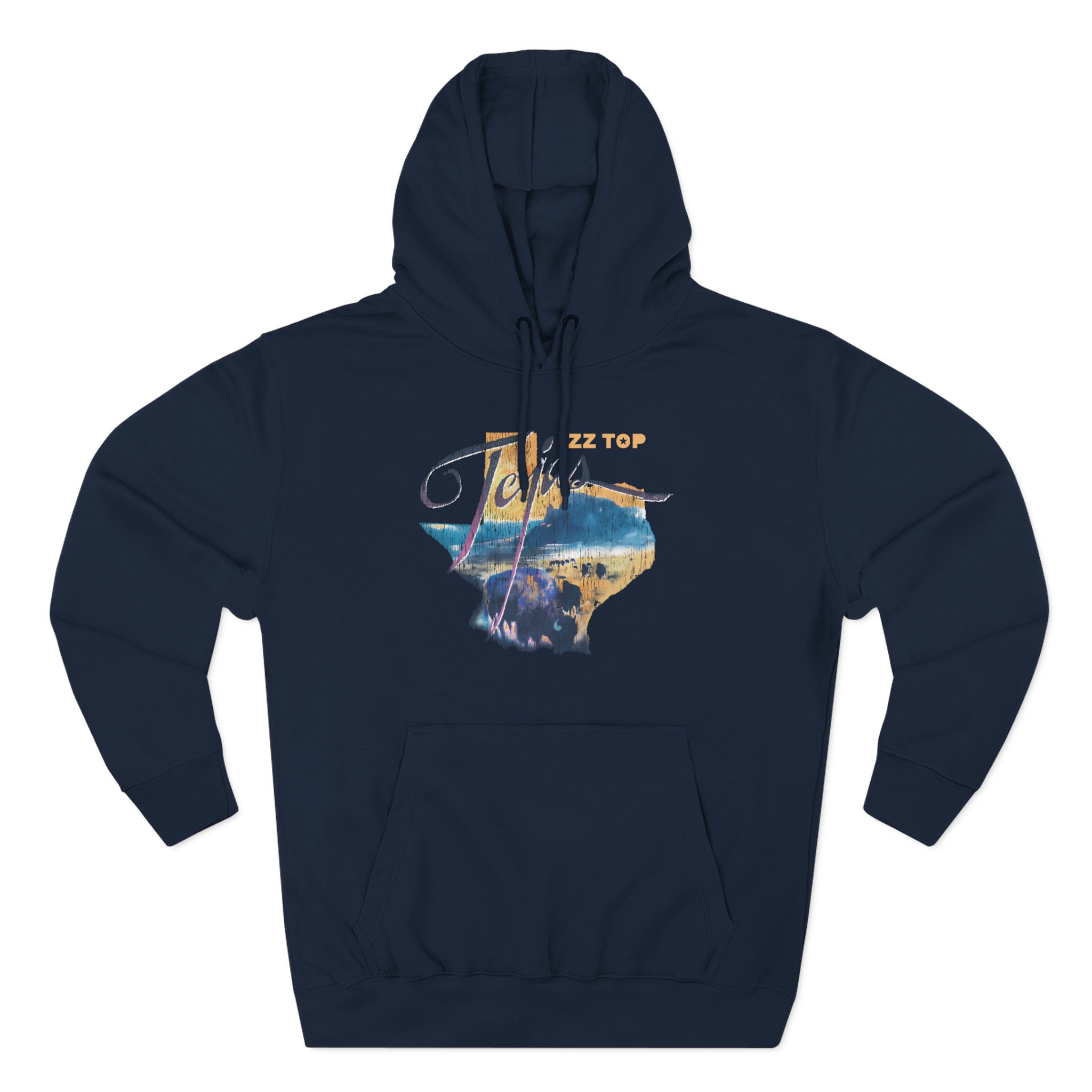 ZZ Top Tejas Three-Panel Fleece Hoodie