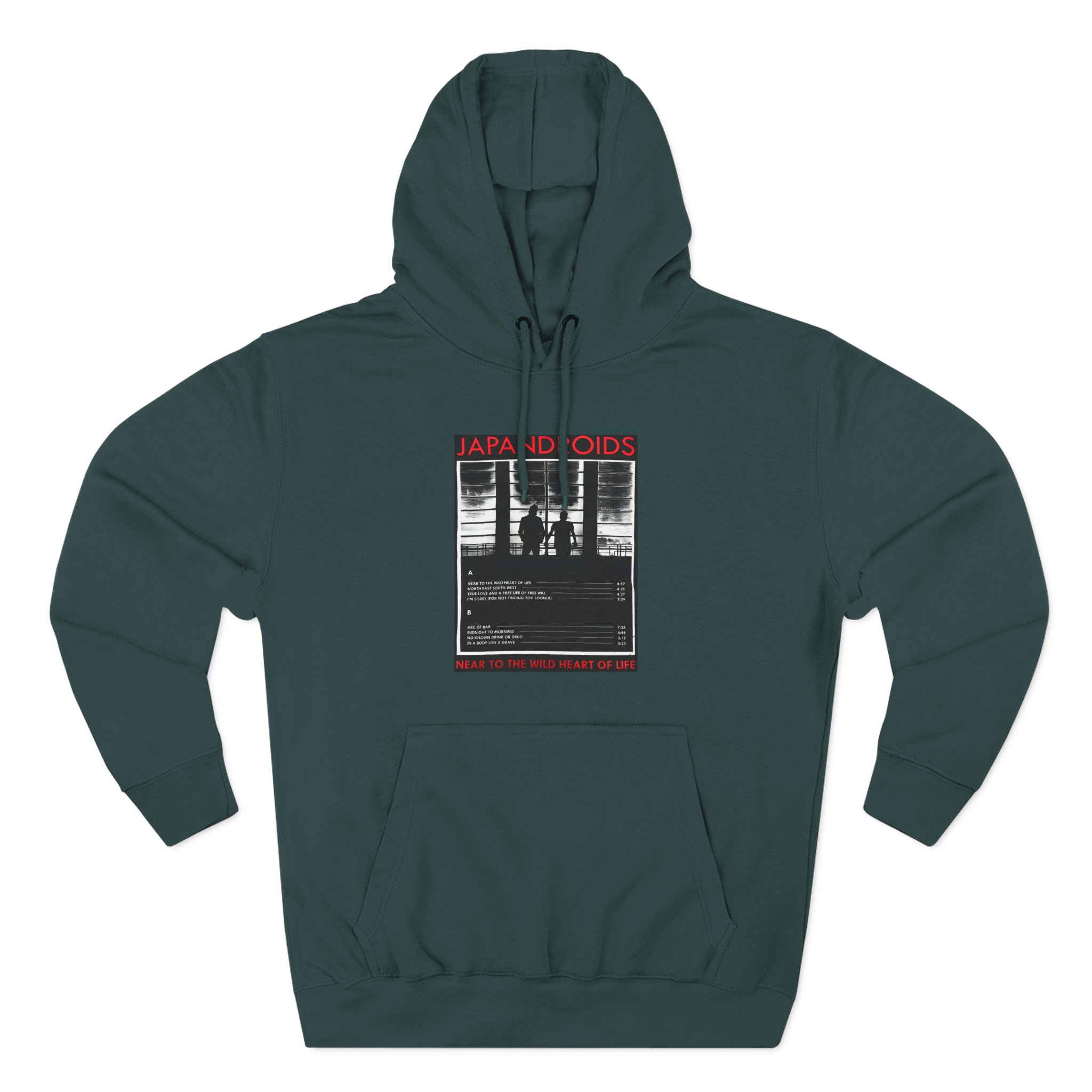Japandroids Near to the Wild Heart of Life Three-Panel Fleece Hoodie