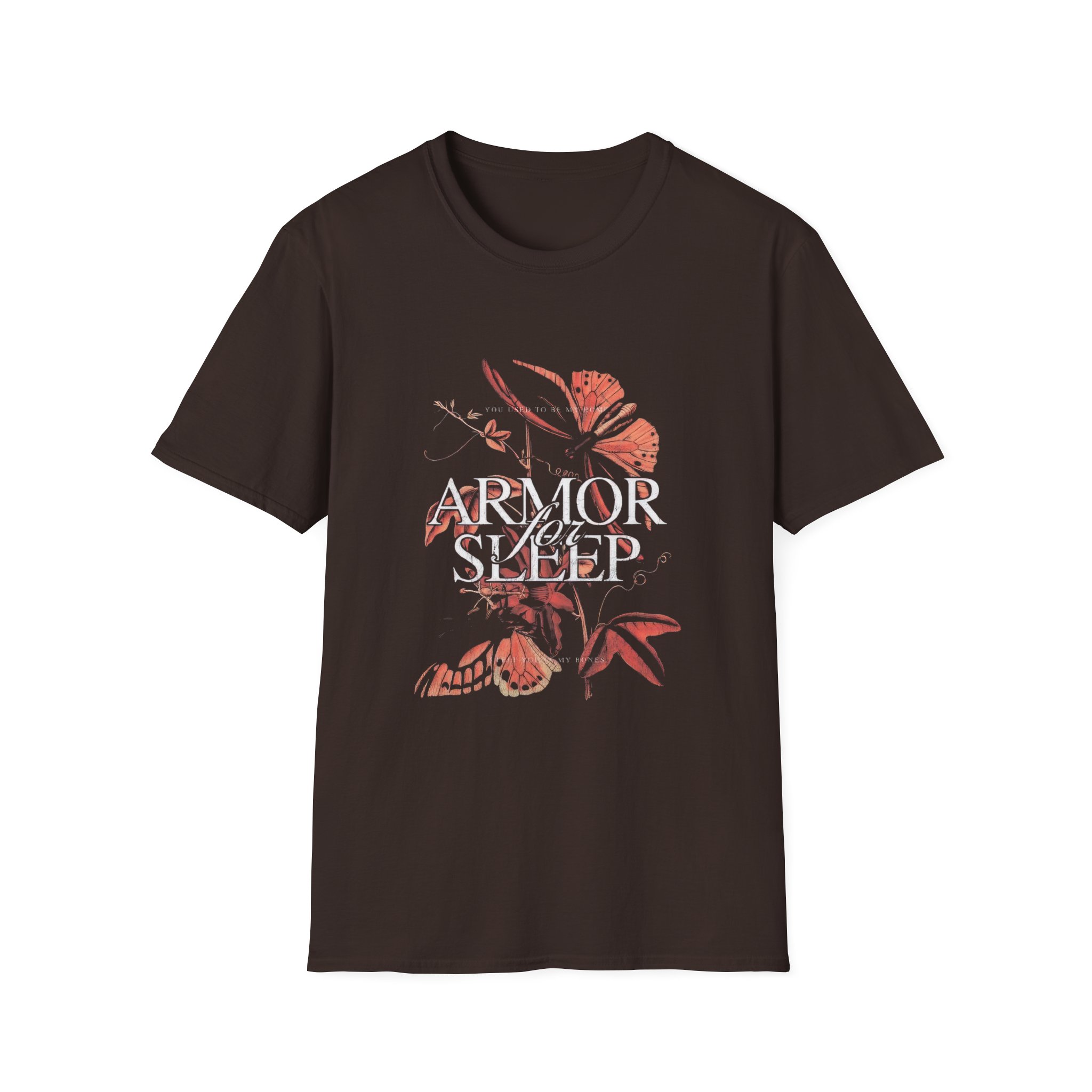 Armor for Sleep Orange Butterflies Unisex Softstyle T-shirt