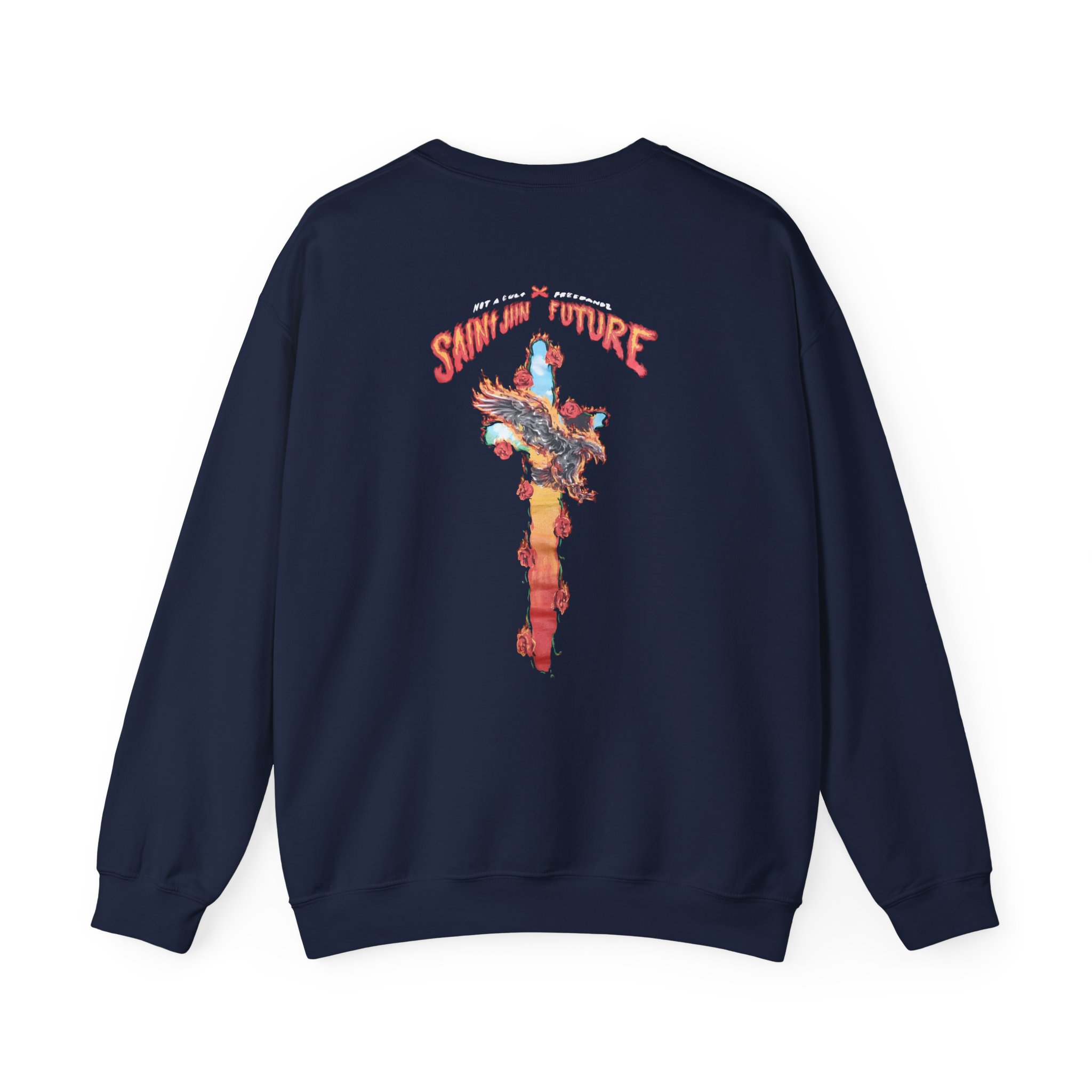 Saint Jhn Not a Cult X Freebandz Roses Unisex Heavy Blendâ„¢ Crewneck Sweatshirt