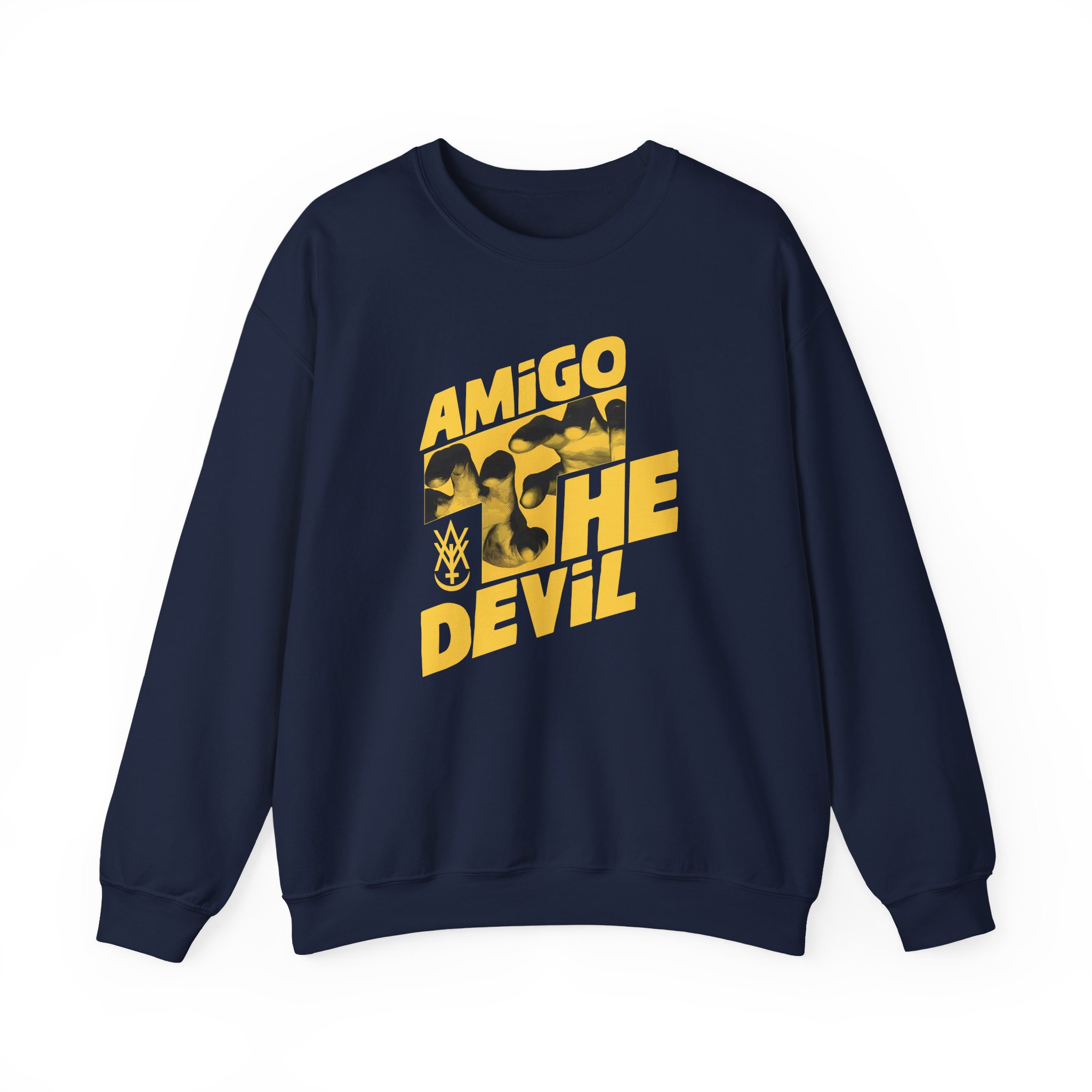 Heres Amigo the Devil Unisex Heavy Blendâ„¢ Crewneck Sweatshirt