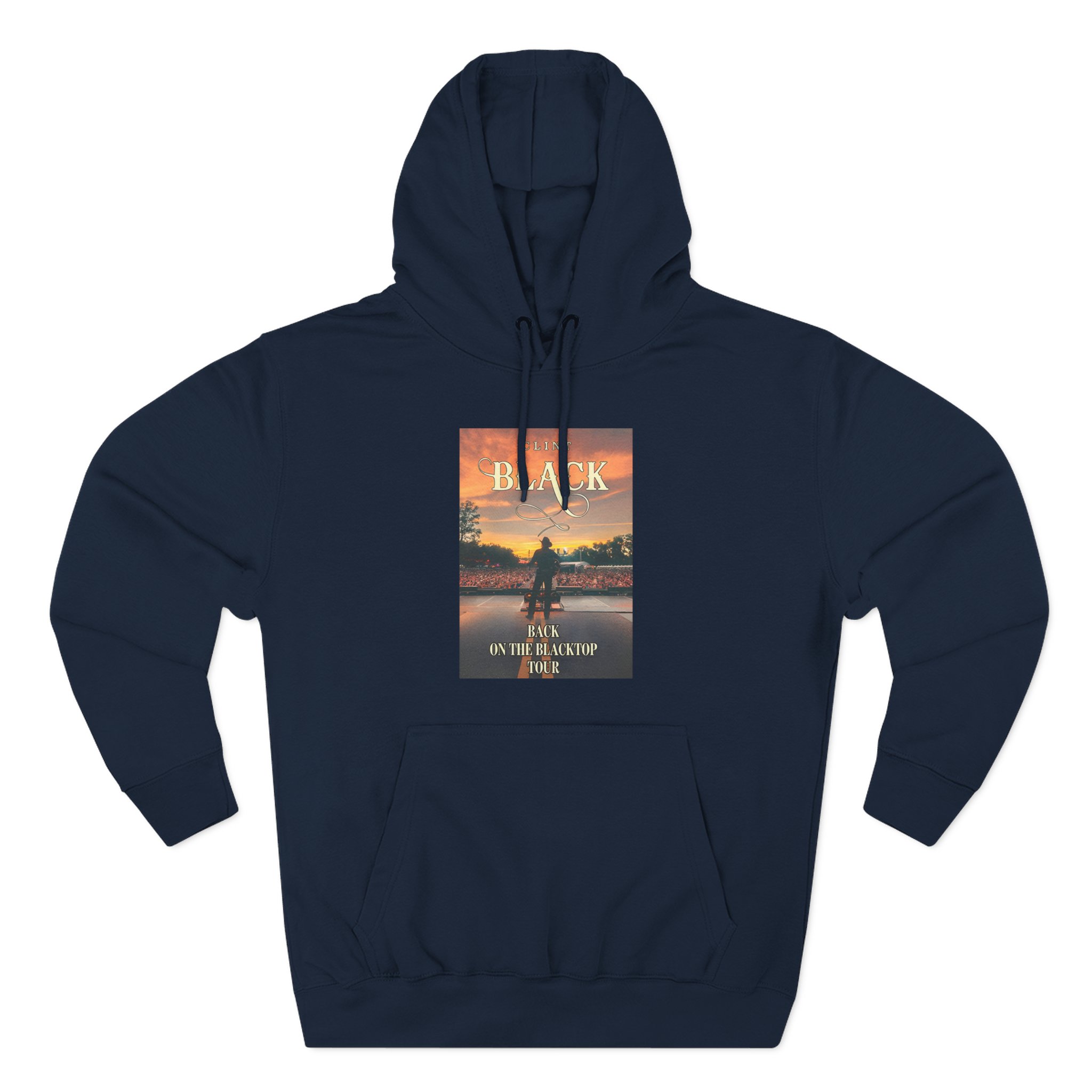 Clint Black Blacktop Three-Panel Fleece Hoodie