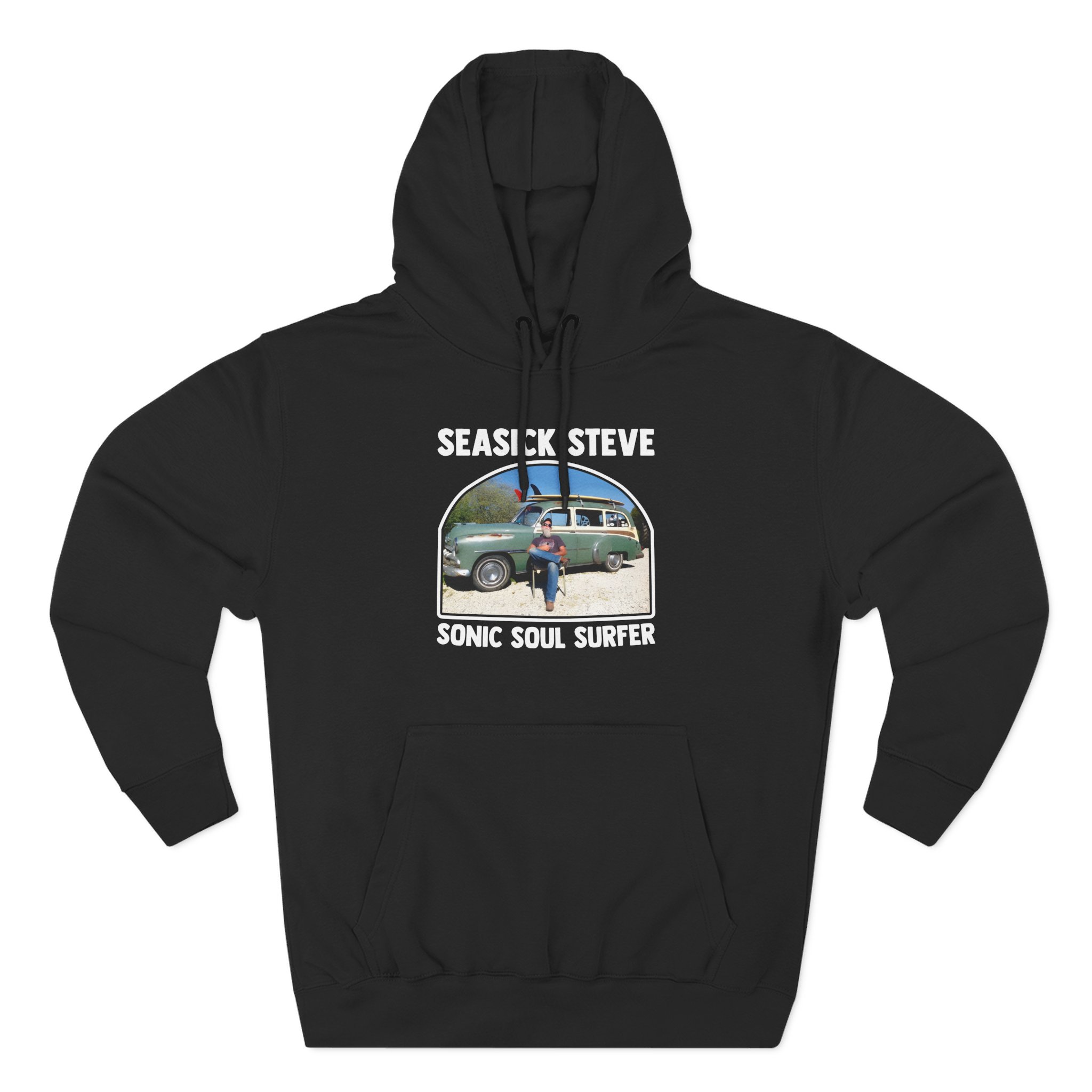 Seasick Steve Sonic Soul Surfer Three-Panel Fleece Hoodie