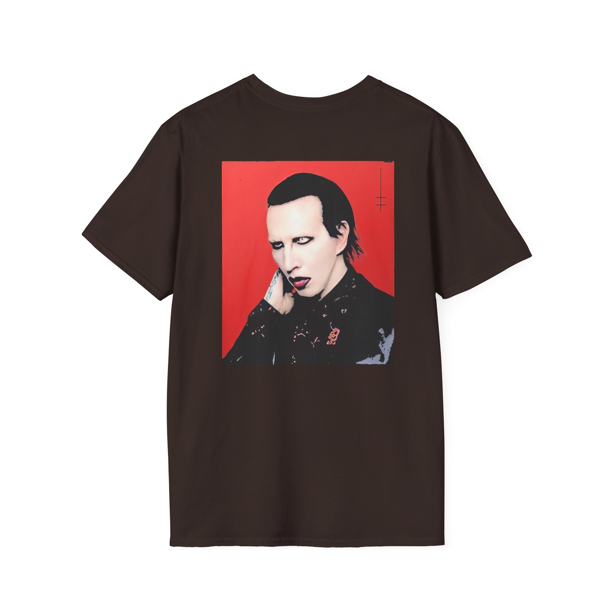 Marilyn Manson Little Cross Photo Unisex Softstyle T-Shirt