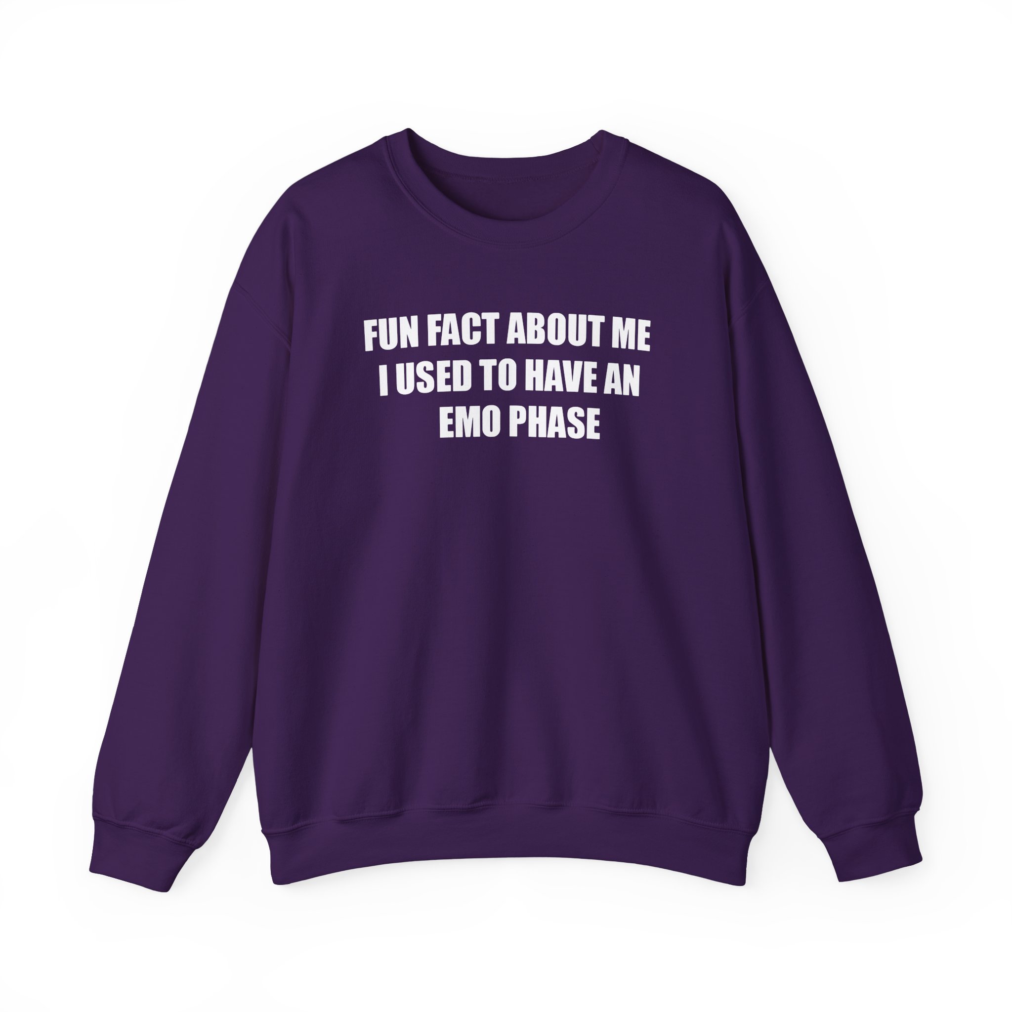 Jake & Johnnie Fun Fact About Me I Used to Have an Emo Phase Unisex Heavy Blendâ„¢ Crewneck Sweatshirt