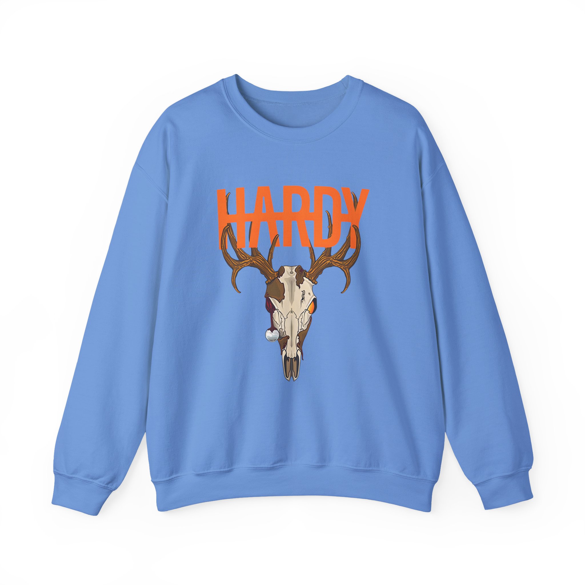 Hardy Deer Skull Unisex Heavy Blendâ„¢ Crewneck Sweatshirt