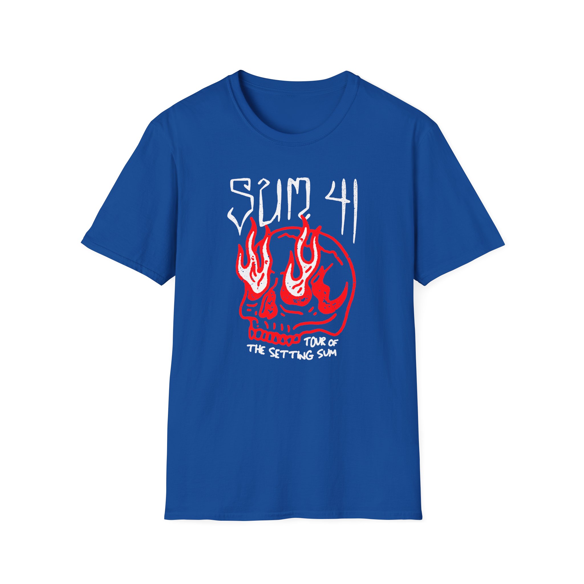 Sum 41 Skull Sketch Tour Unisex Softstyle T-Shirt
