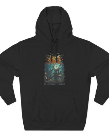Signs of the Swarm the Disfigurement of Existence Three-Panel Fleece Hoodie
