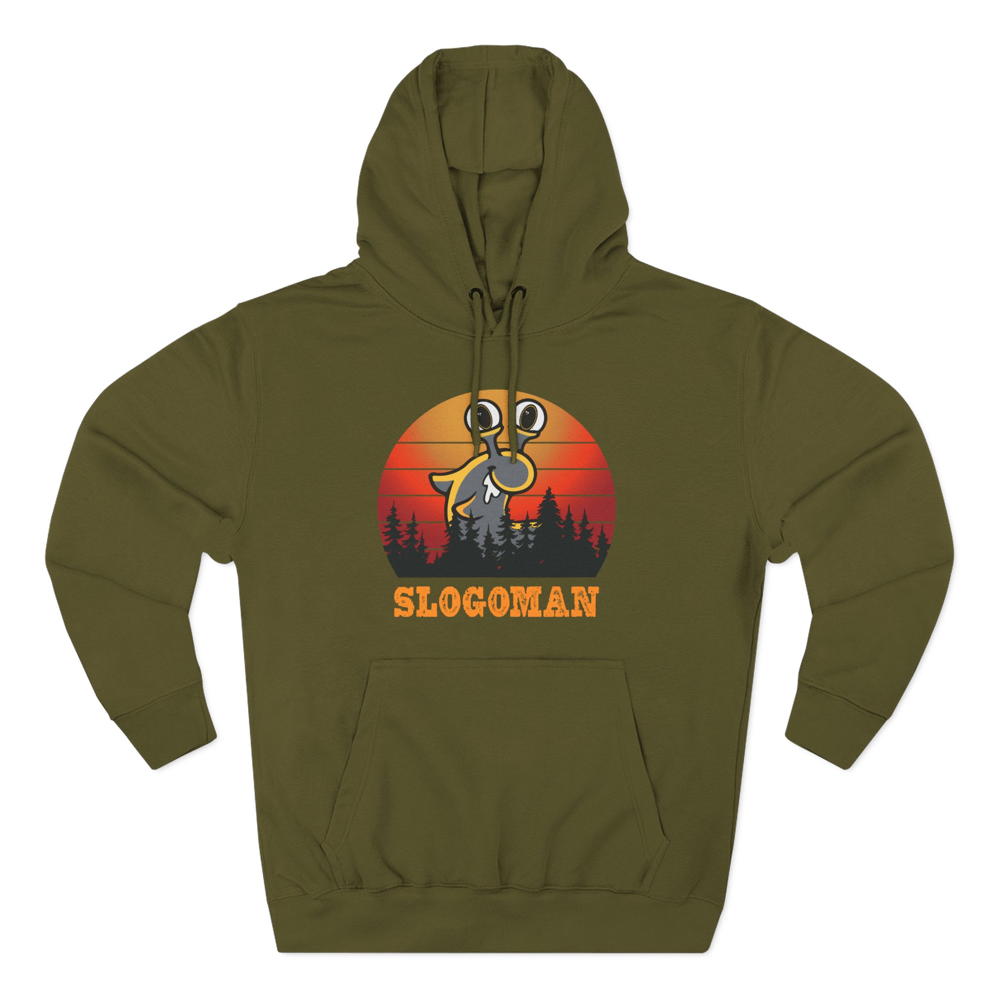 Slogoman Three-Panel Fleece Hoodie
