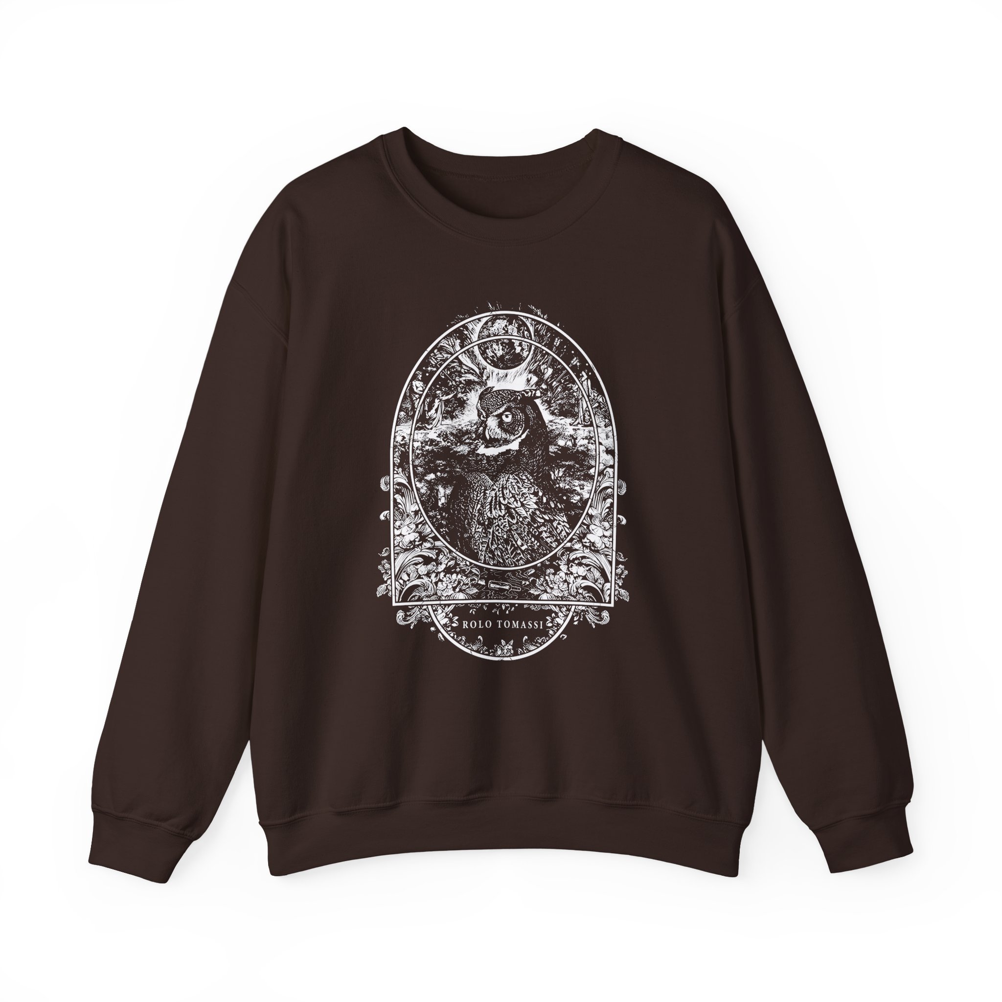 Rolo Tomassi Owl Unisex Heavy Blend Crewneck Sweatshirt