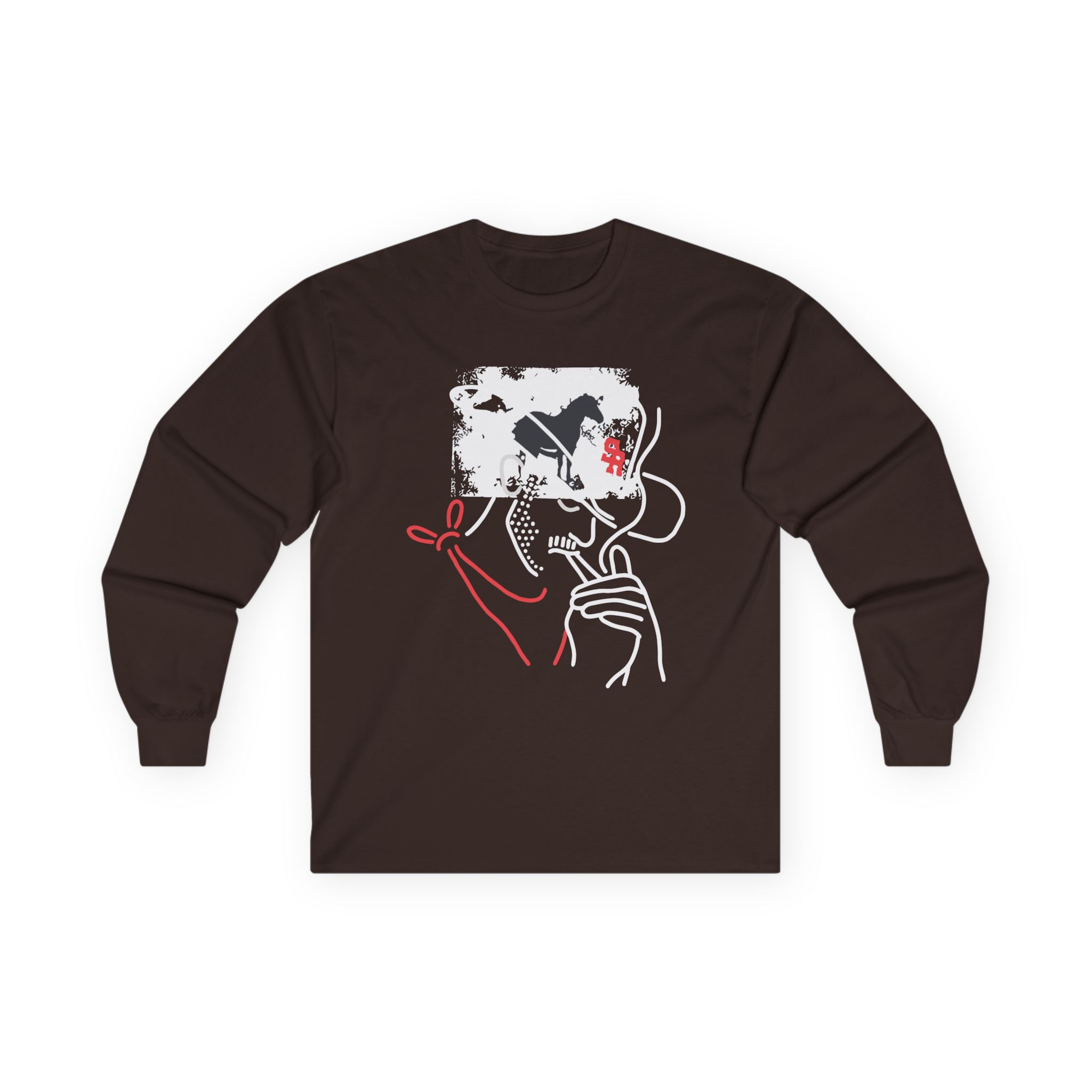 Mike Stud Smoking Cowboy Unisex Ultra Cotton Long Sleeve Tee