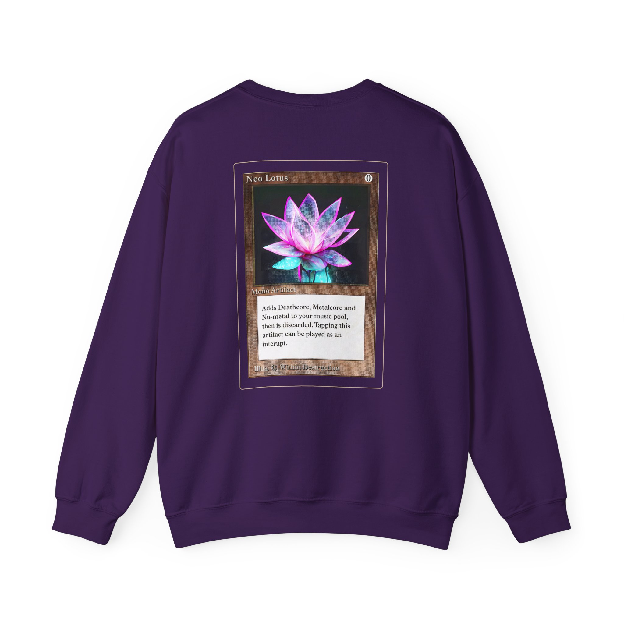 Within Destruction Neo Lotus x MTG Unisex Heavy Blend Crewneck Sweatshirt