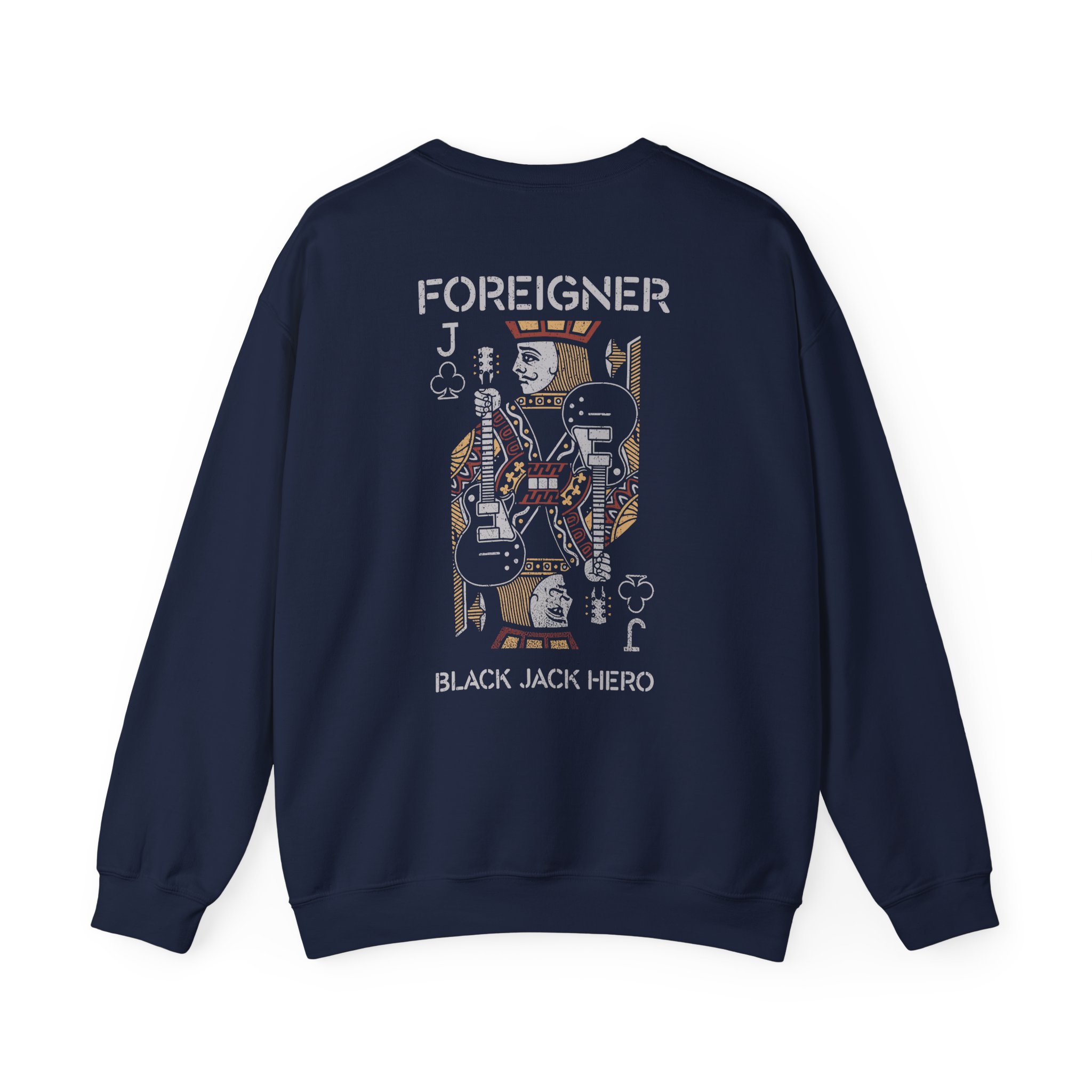 Foreigner Black Jack Hero Unisex Heavy Blendâ„¢ Crewneck Sweatshirt