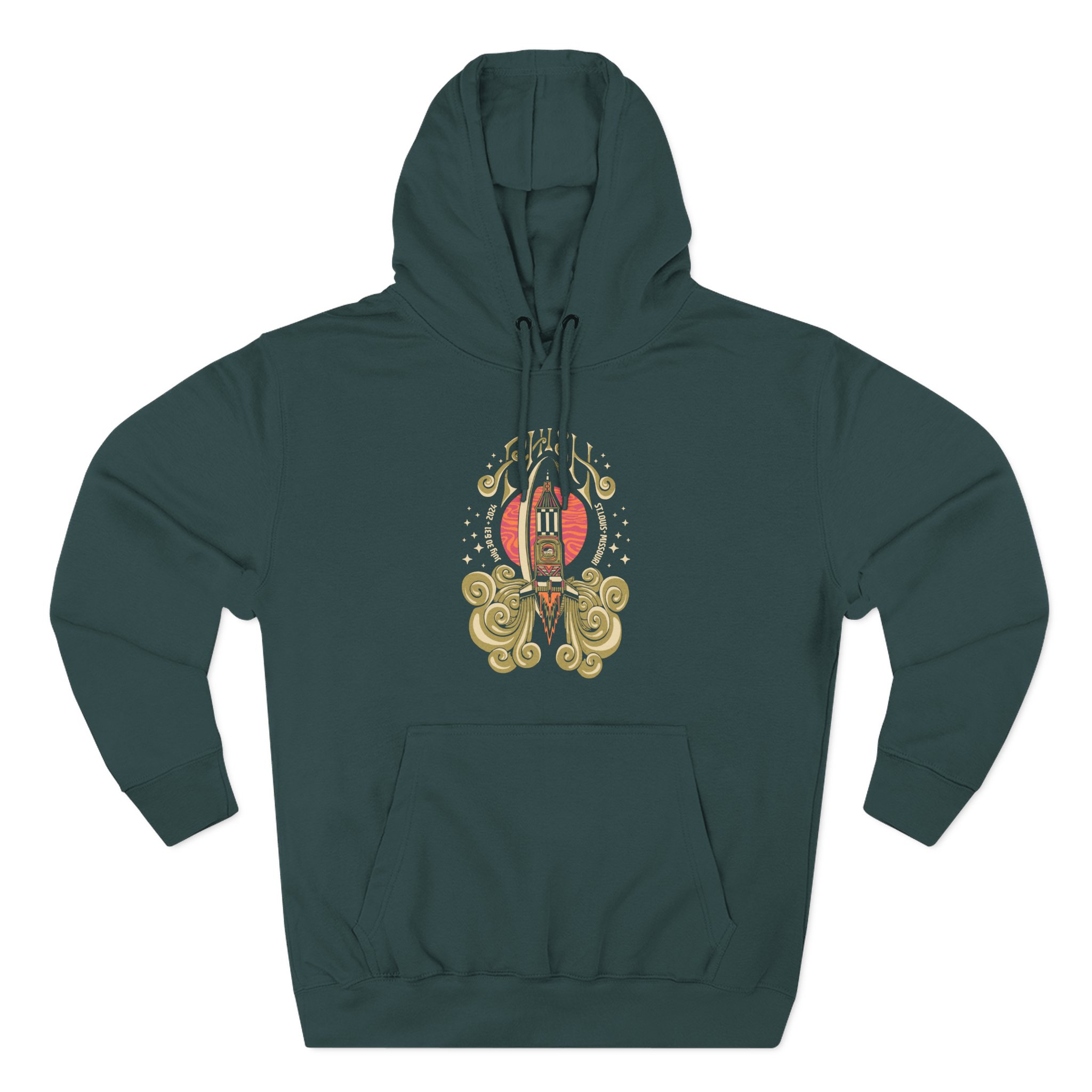 Phish St Louis Event Three-Panel Fleece Hoodie