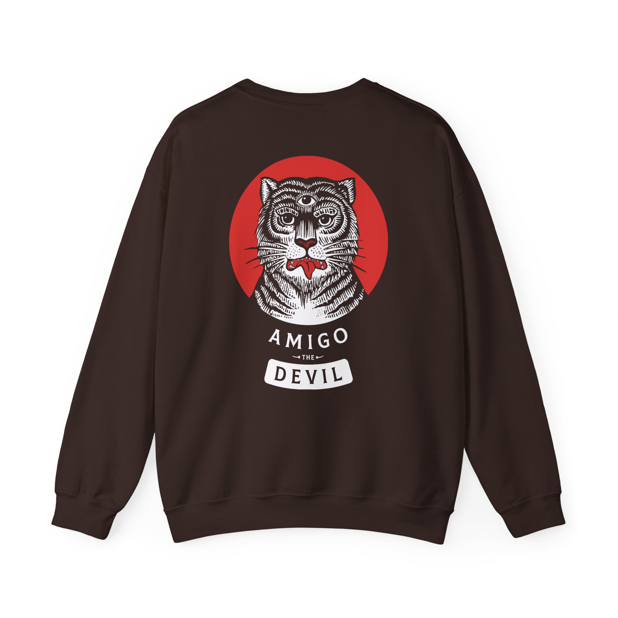 Amigo the Devil Tiger Unisex Heavy Blendâ„¢ Crewneck Sweatshirt
