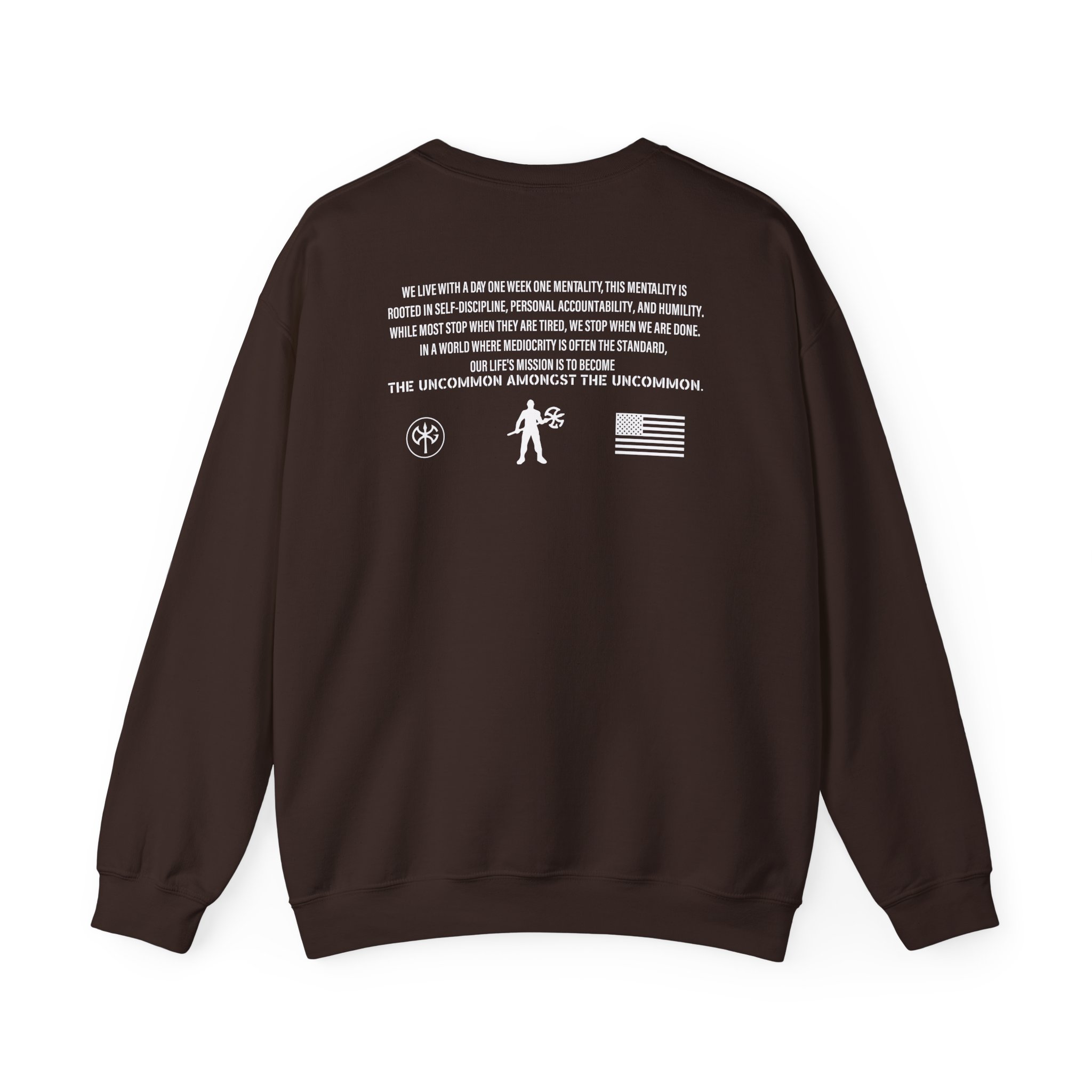 David Goggins Ethos Slogan Unisex Heavy Blendâ„¢ Crewneck Sweatshirt