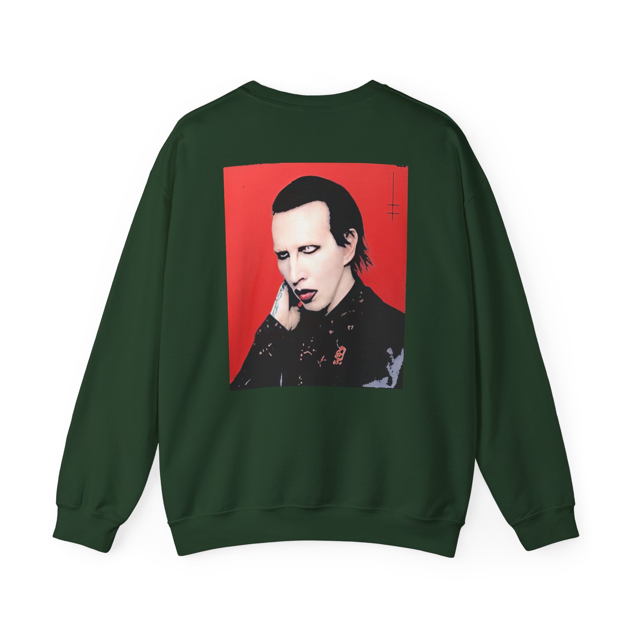 Marilyn Manson Little Cross Photo Unisex Heavy Blendâ„¢ Crewneck Sweatshirt
