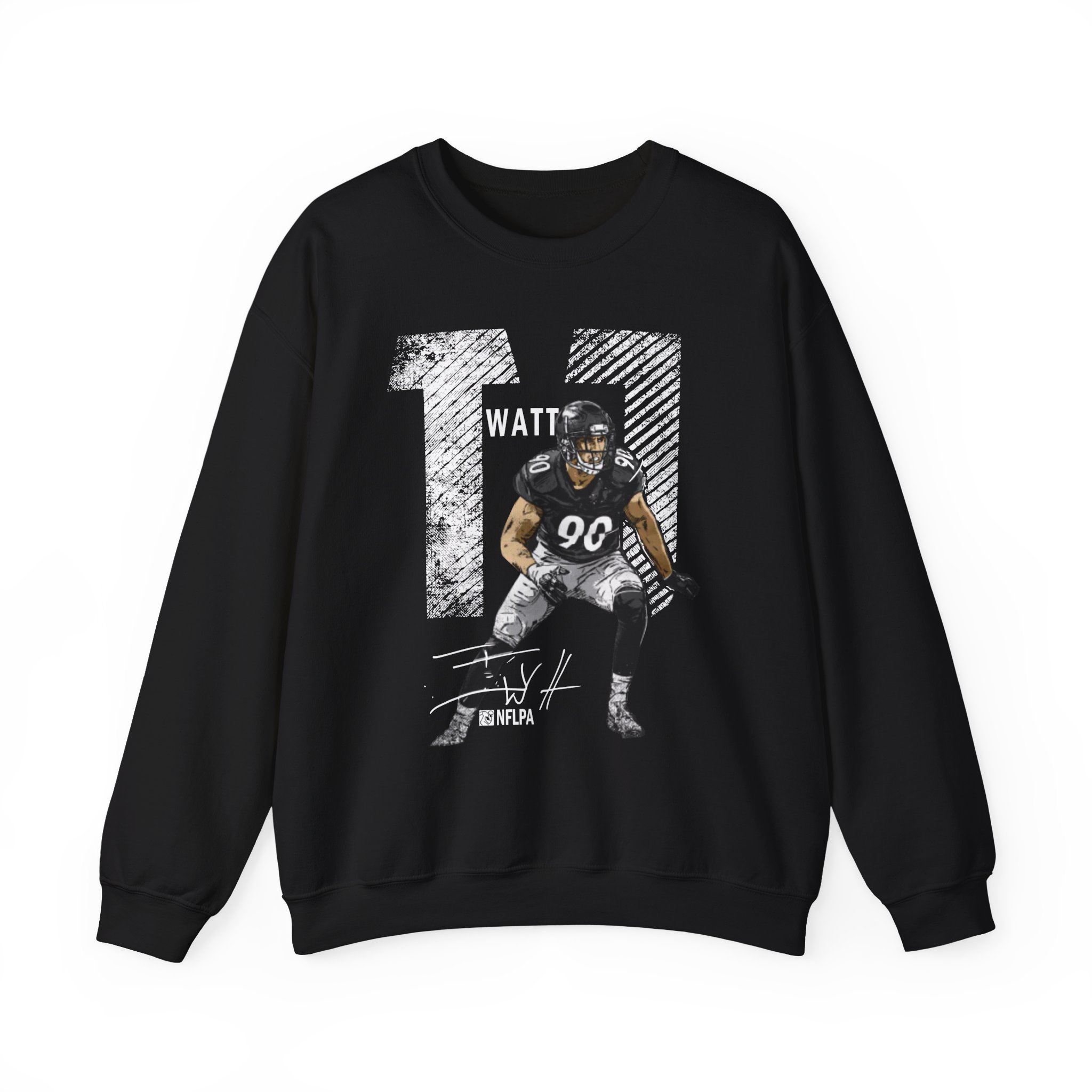 Tj Watt Mega Bold Unisex Heavy Blendâ„¢ Crewneck Sweatshirt