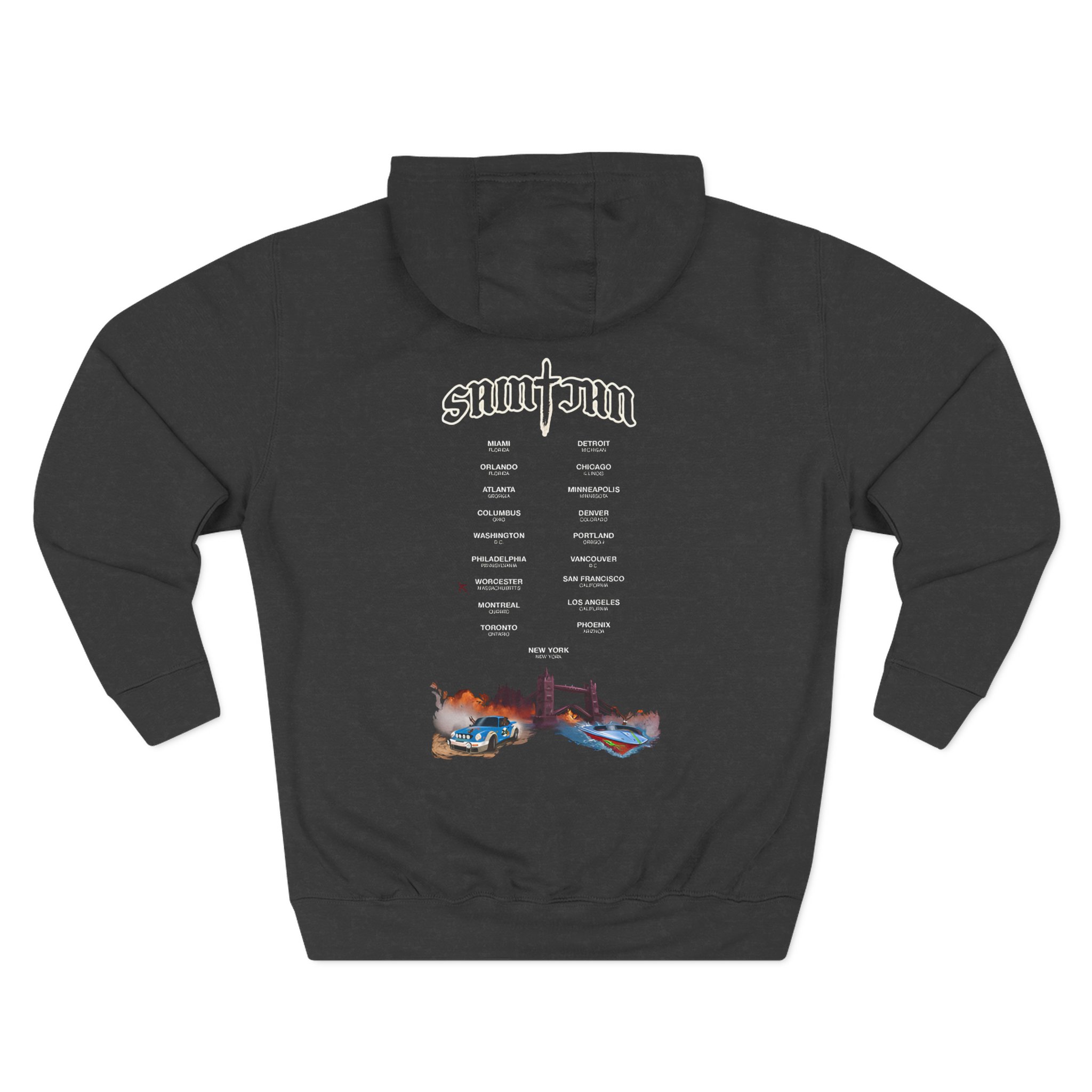 Saint JhnIgnorant Forever World Tour Three-Panel Fleece Hoodie